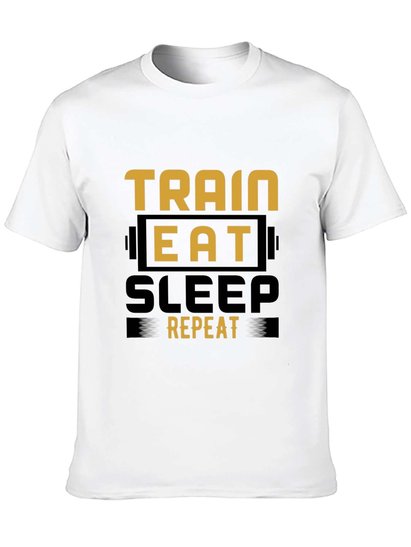 Train Eat Sleep Repeat Graphic Tee - Fitness Lifestyle