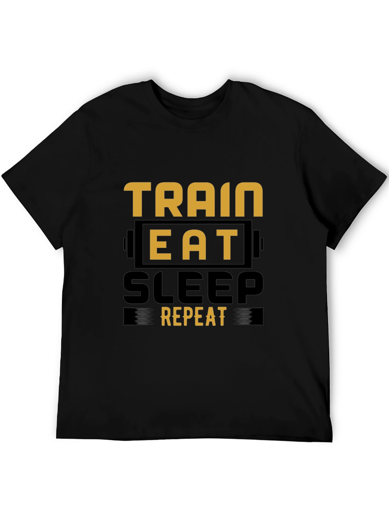 Train Eat Sleep Repeat Graphic Tee - Fitness Lifestyle