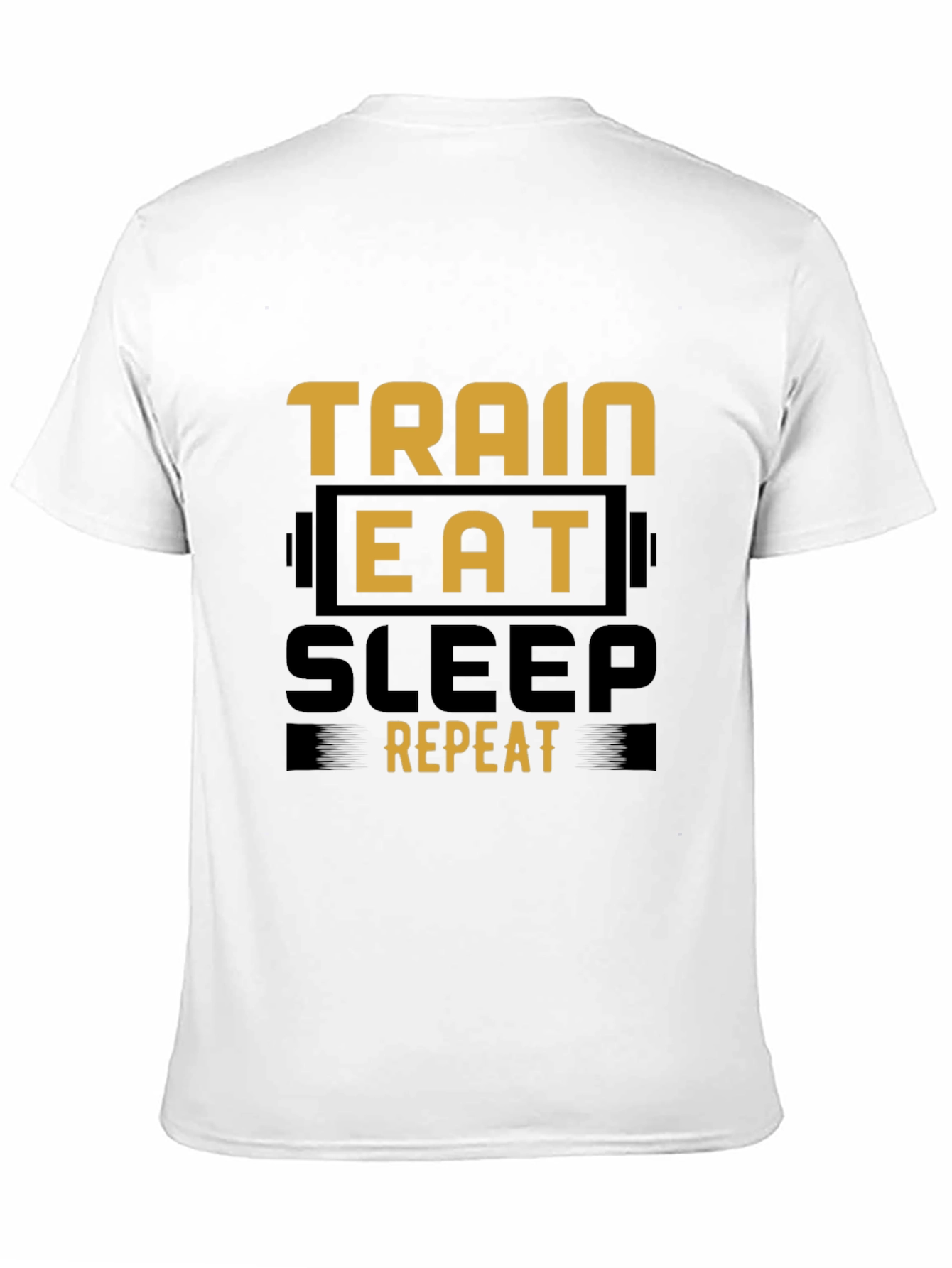 Train Eat Sleep Repeat Graphic Tee - Fitness Lifestyle