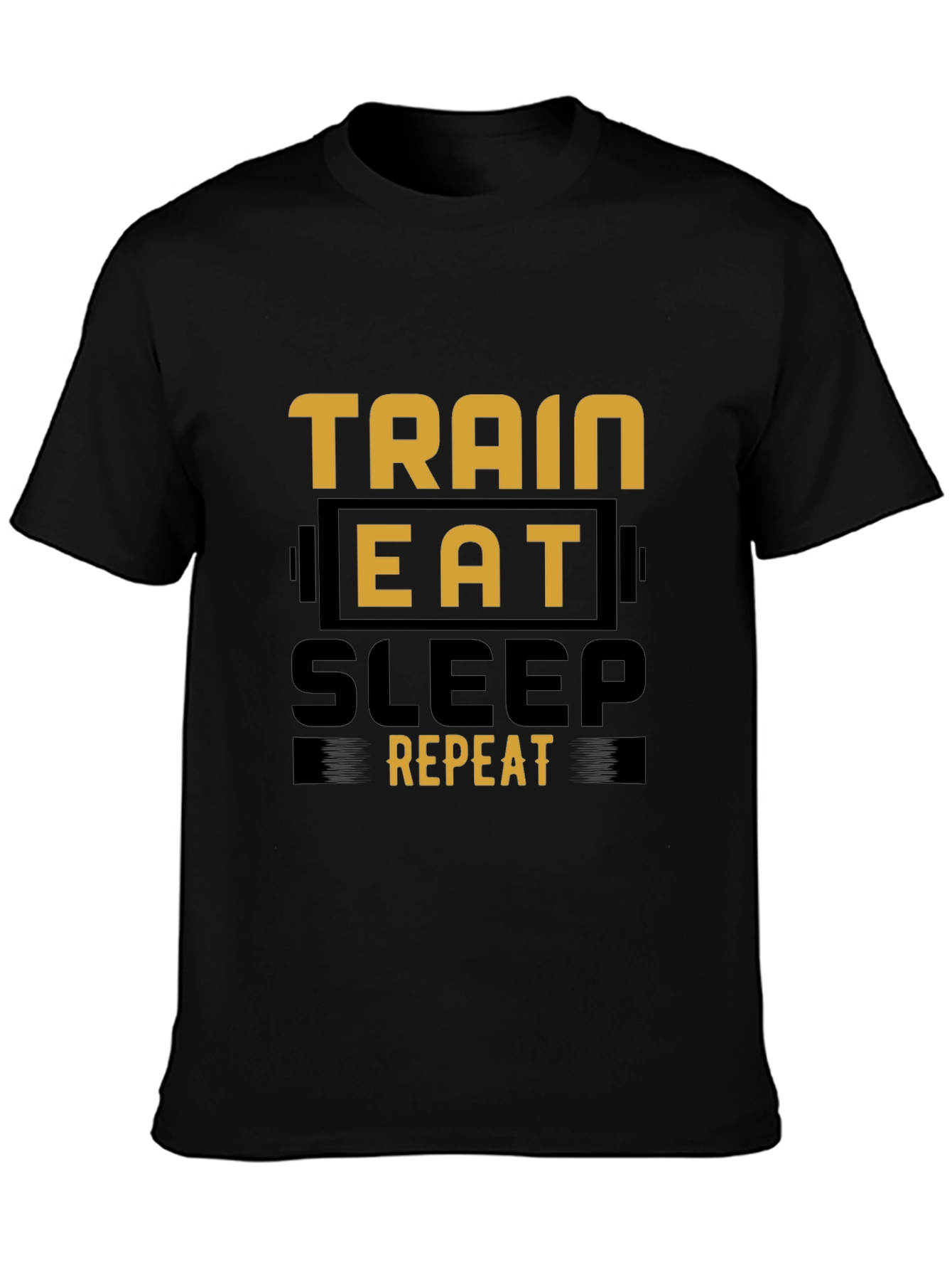 Train Eat Sleep Repeat Graphic Tee - Fitness Lifestyle