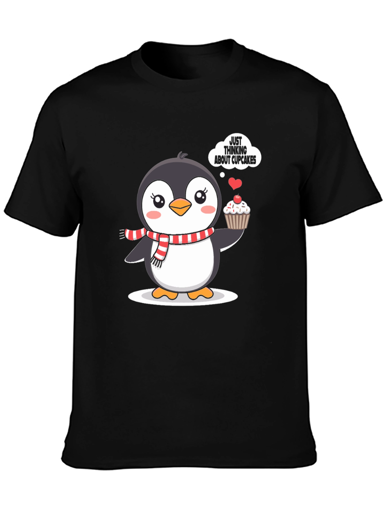 Cute Penguin Cupcake T-Shirt