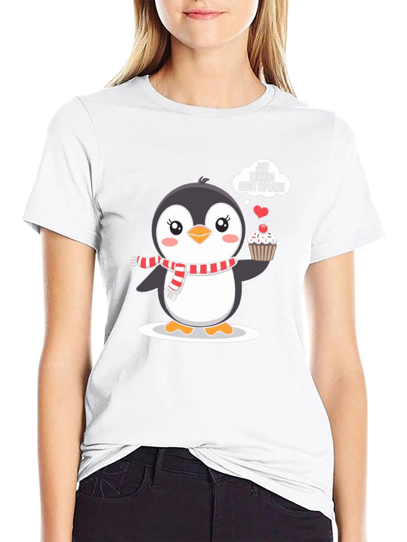 Cute Penguin Cupcake T-Shirt