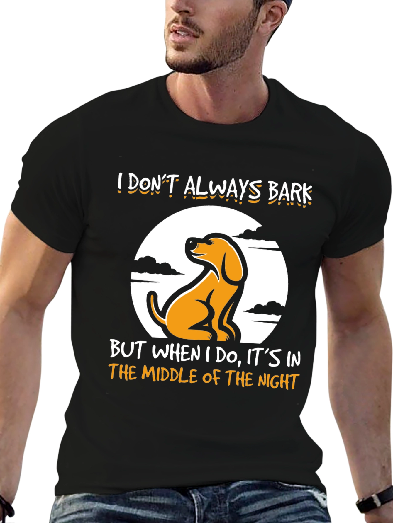 Funny Dog Graphic T-Shirt - I Dont Always Bark