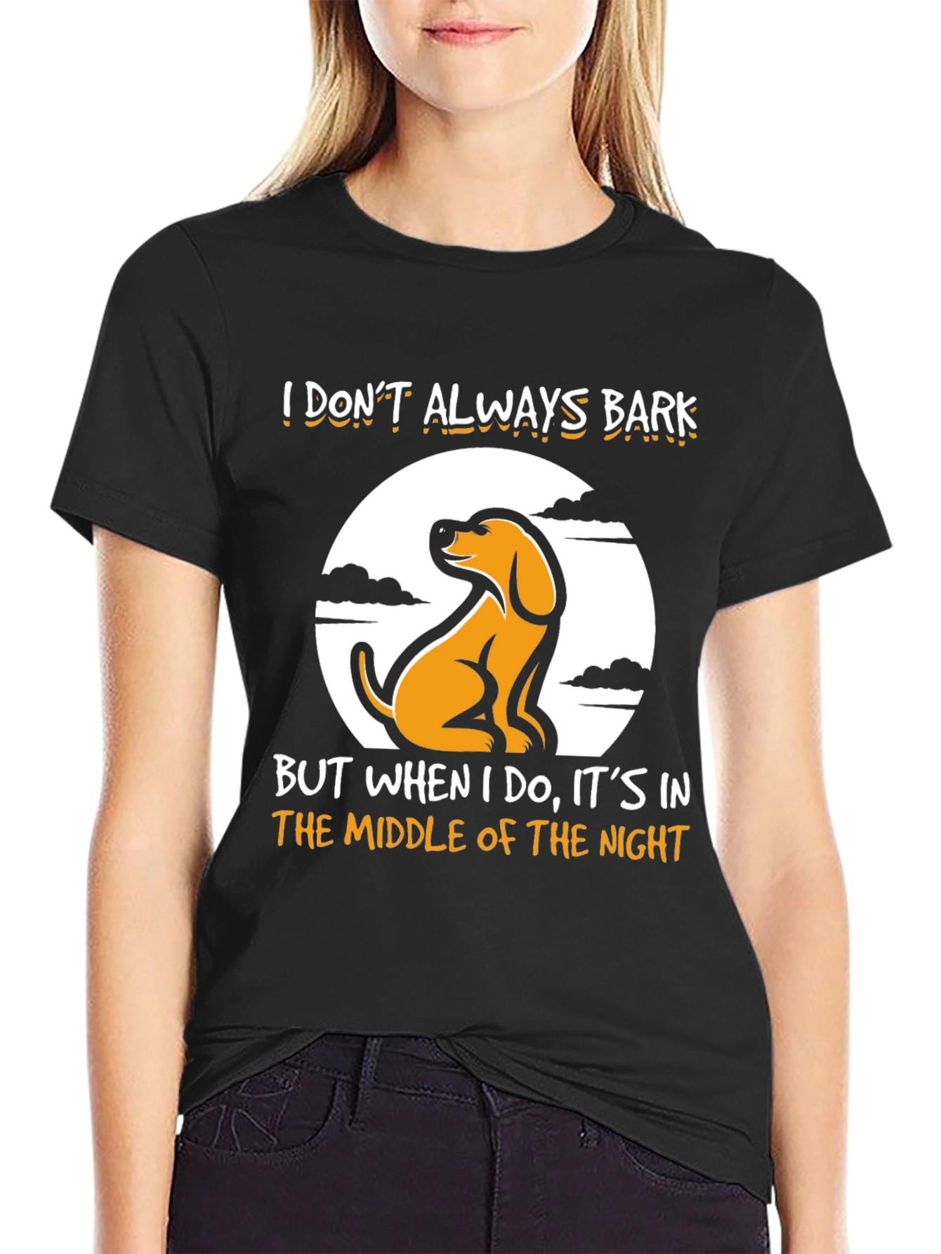 Funny Dog Graphic T-Shirt - I Dont Always Bark
