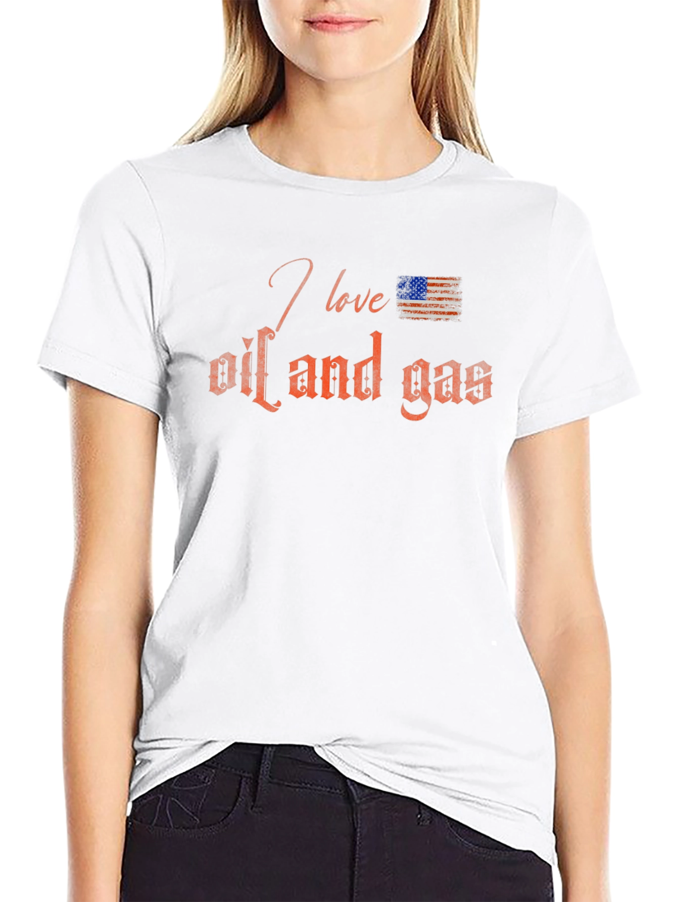 I Love Oil and Gas Graphic Tee