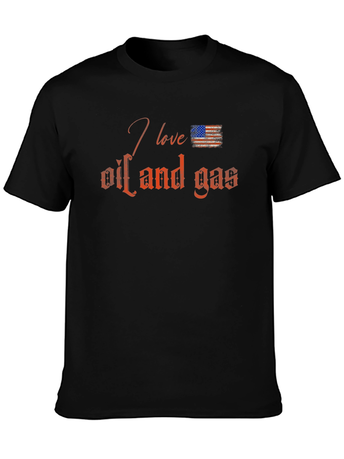I Love Oil and Gas Graphic Tee