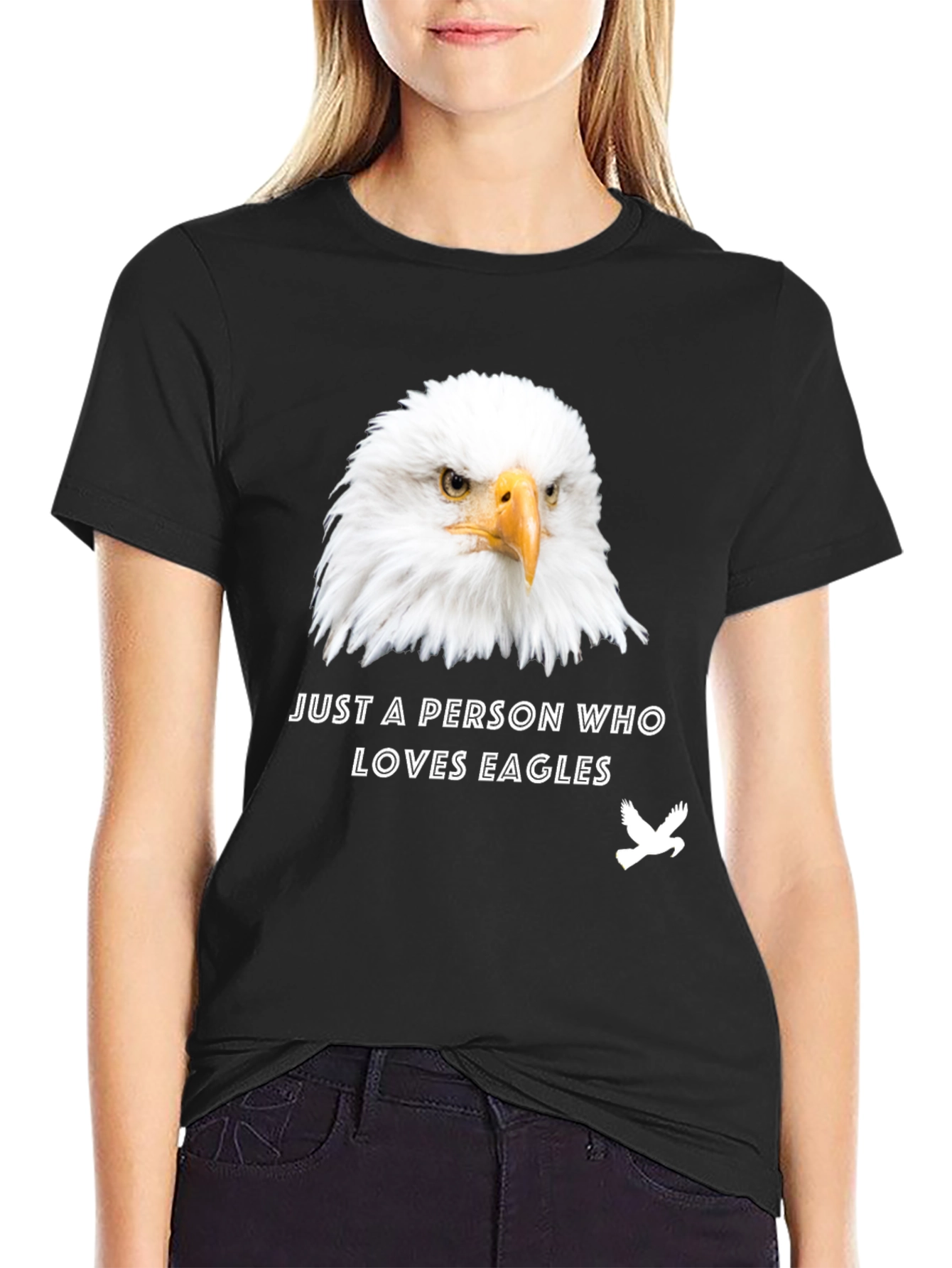 Eagle Lover T-Shirt - Black Graphic Tee