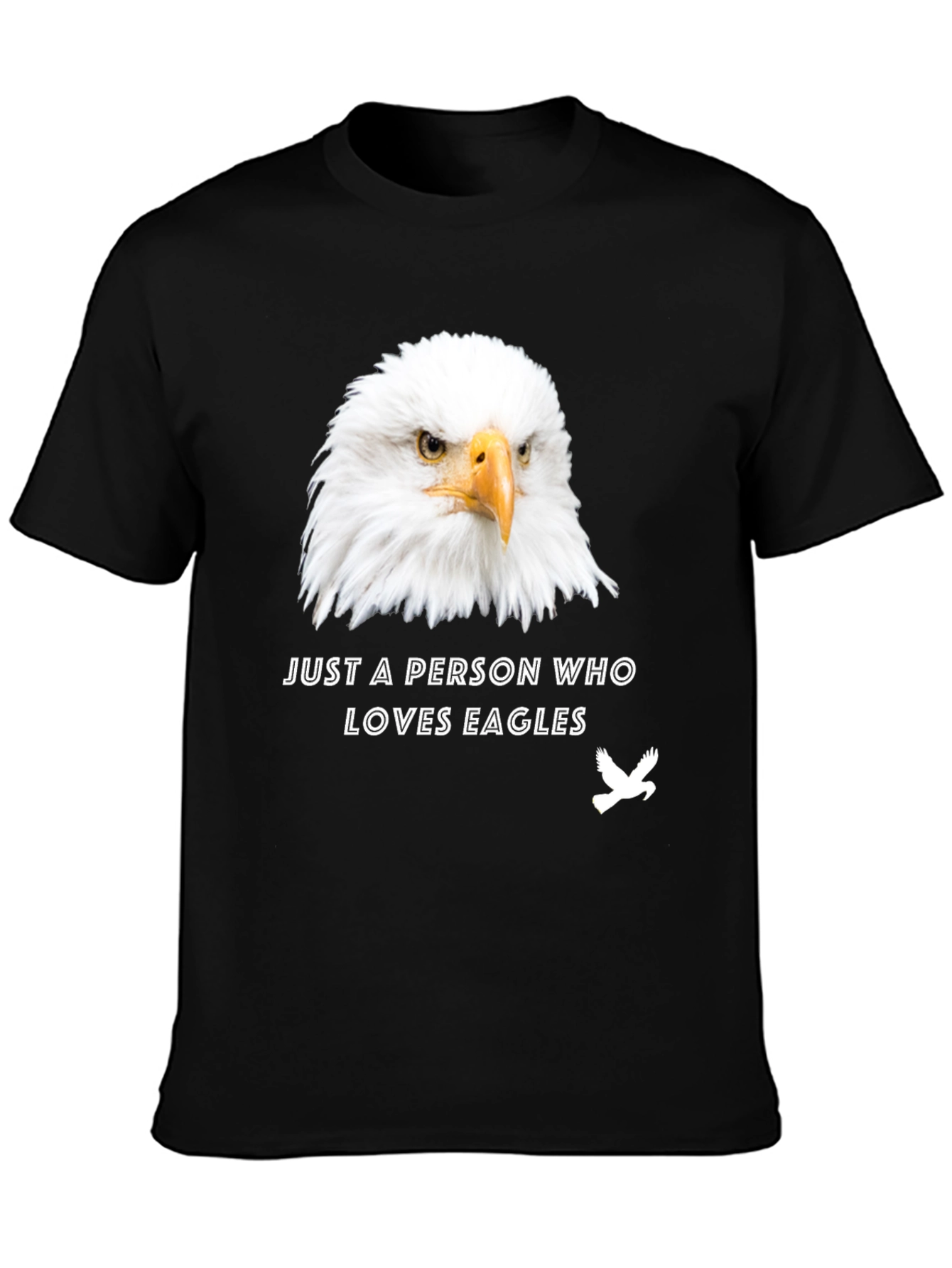 Eagle Lover T-Shirt - Black Graphic Tee