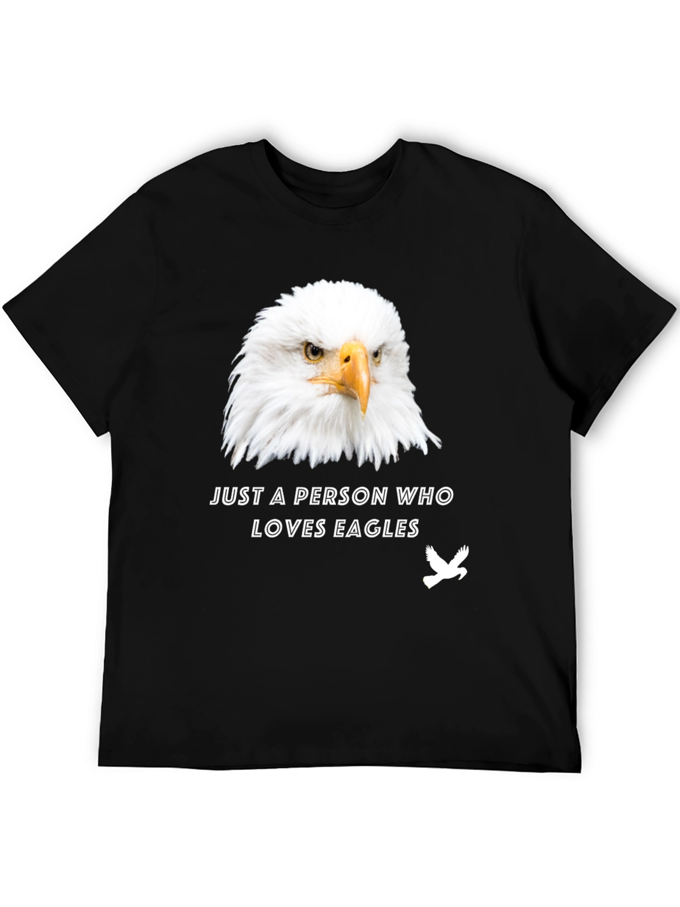 Eagle Lover T-Shirt - Black Graphic Tee
