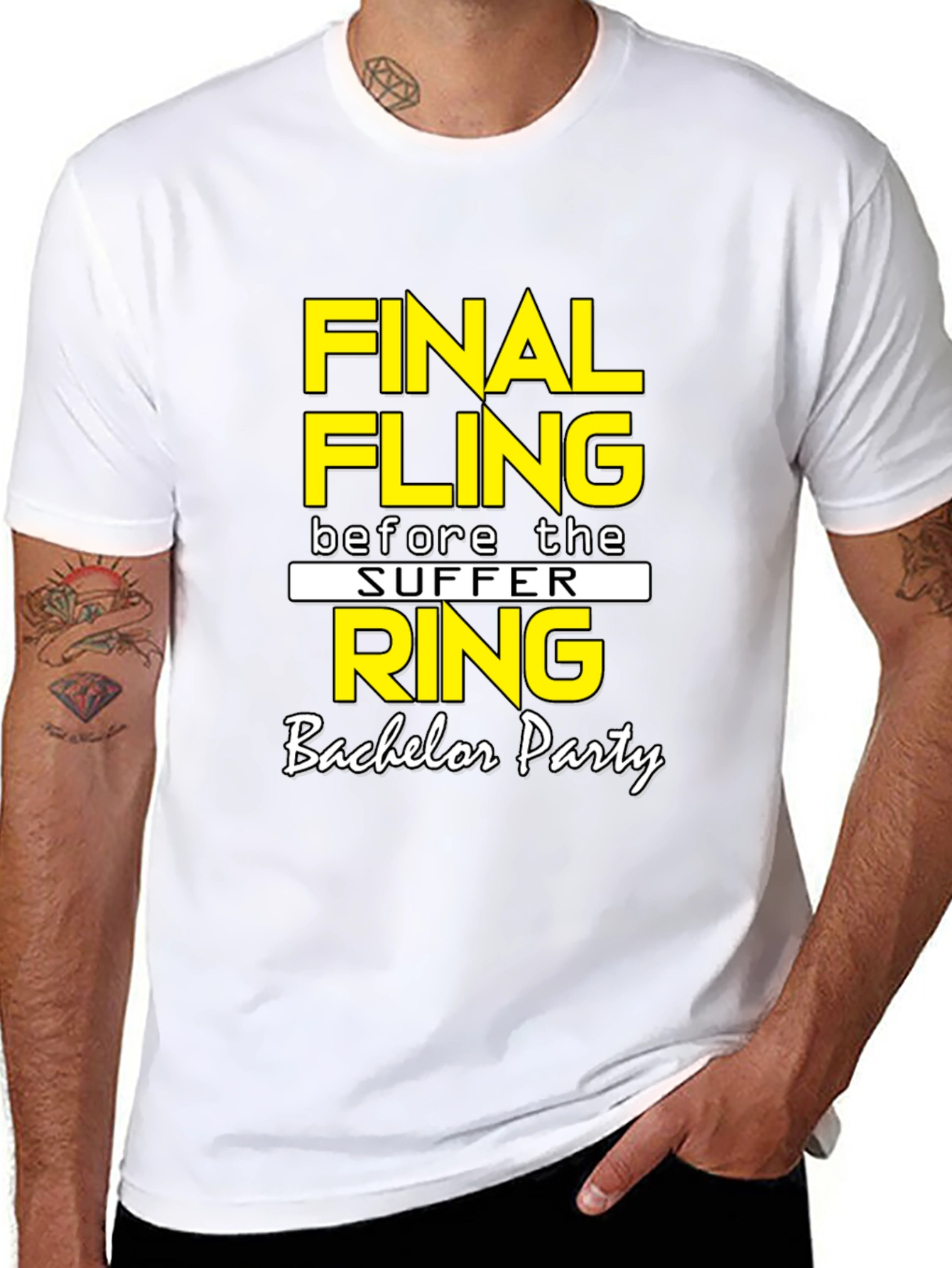 Final Fling Bachelor Party T-Shirt - Black