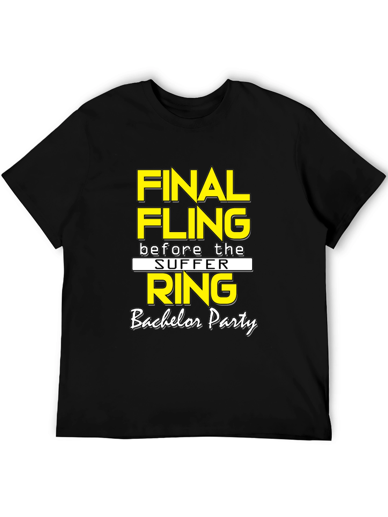 Final Fling Bachelor Party T-Shirt - Black
