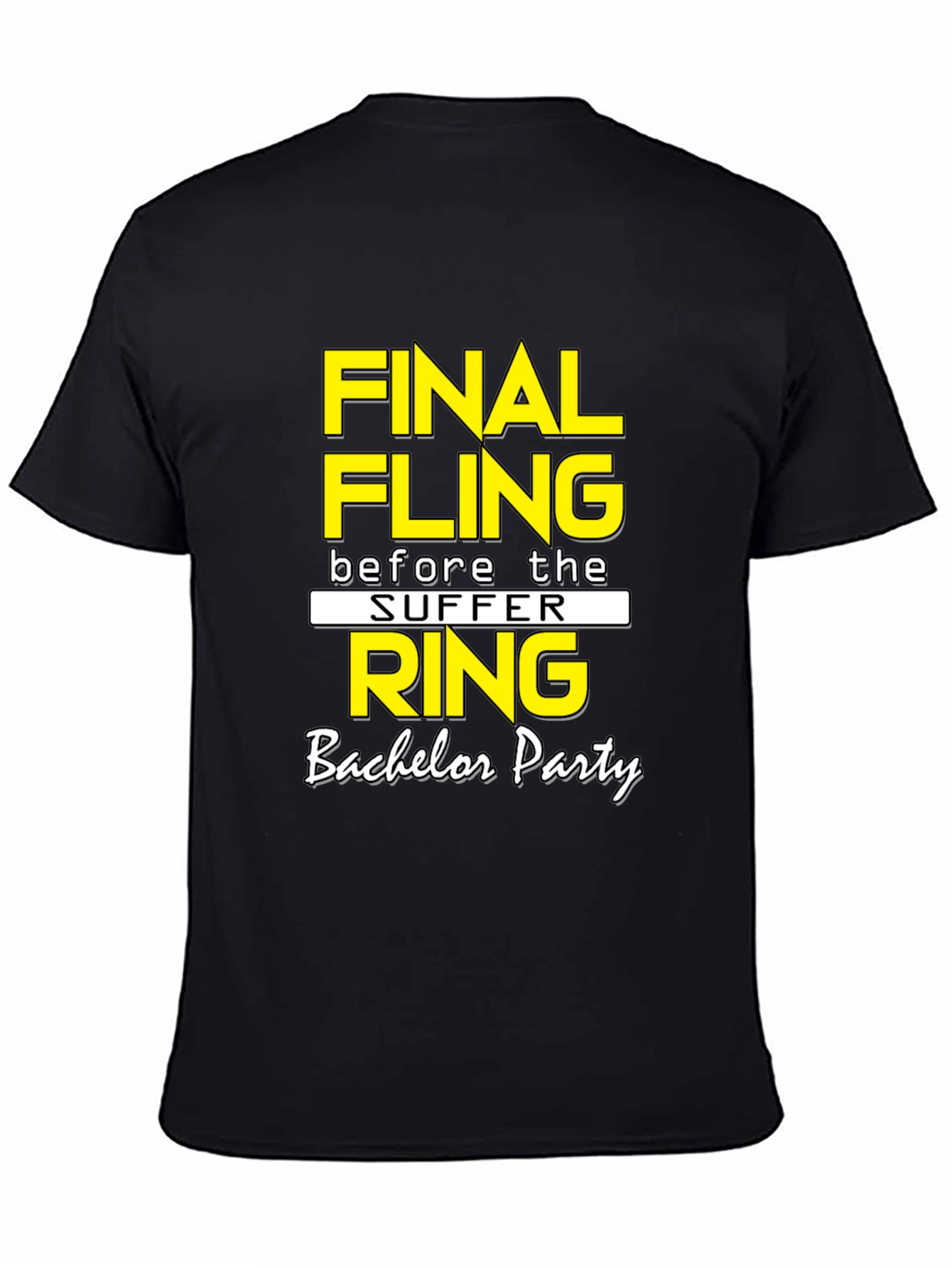 Final Fling Bachelor Party T-Shirt - Black