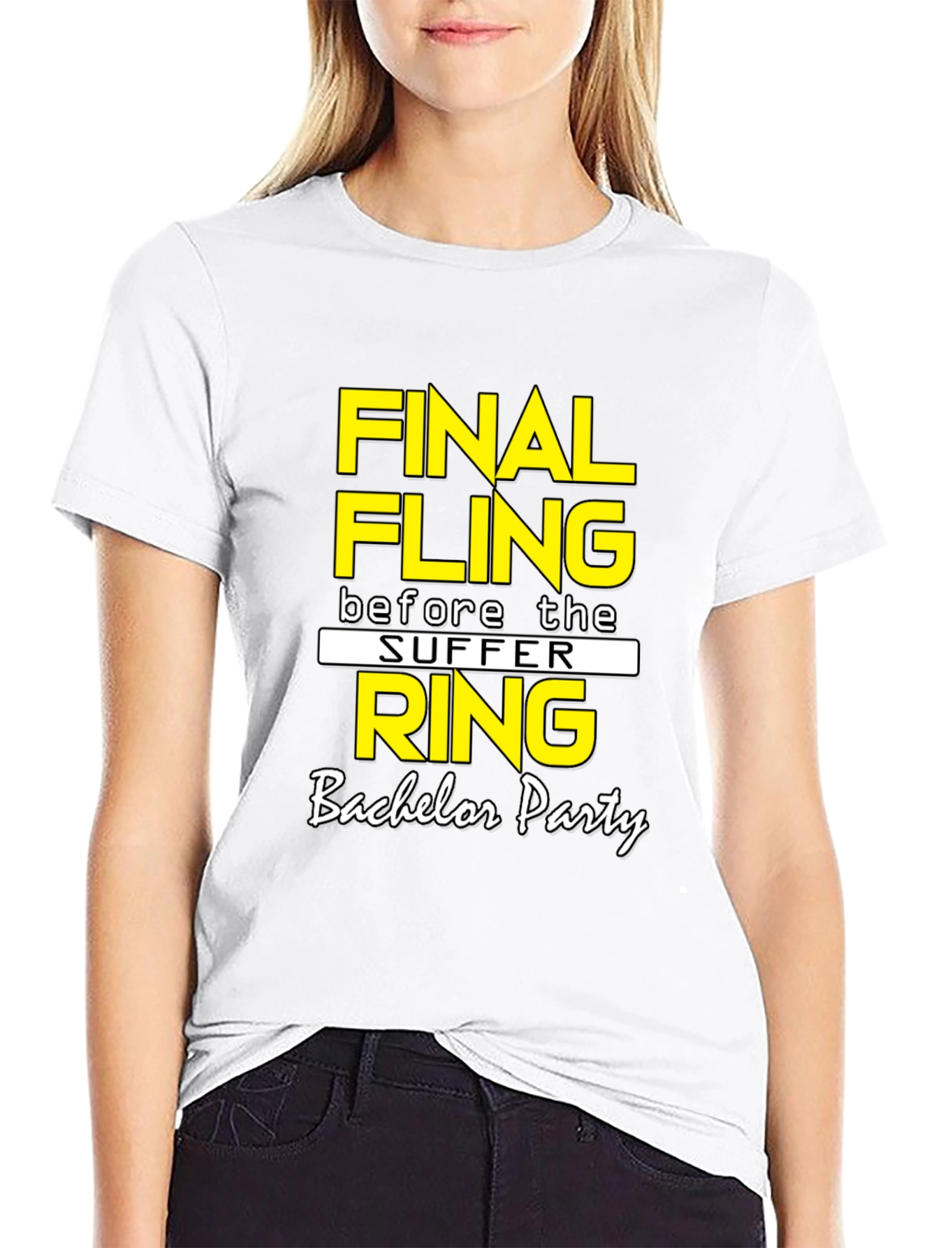 Final Fling Bachelor Party T-Shirt - Black
