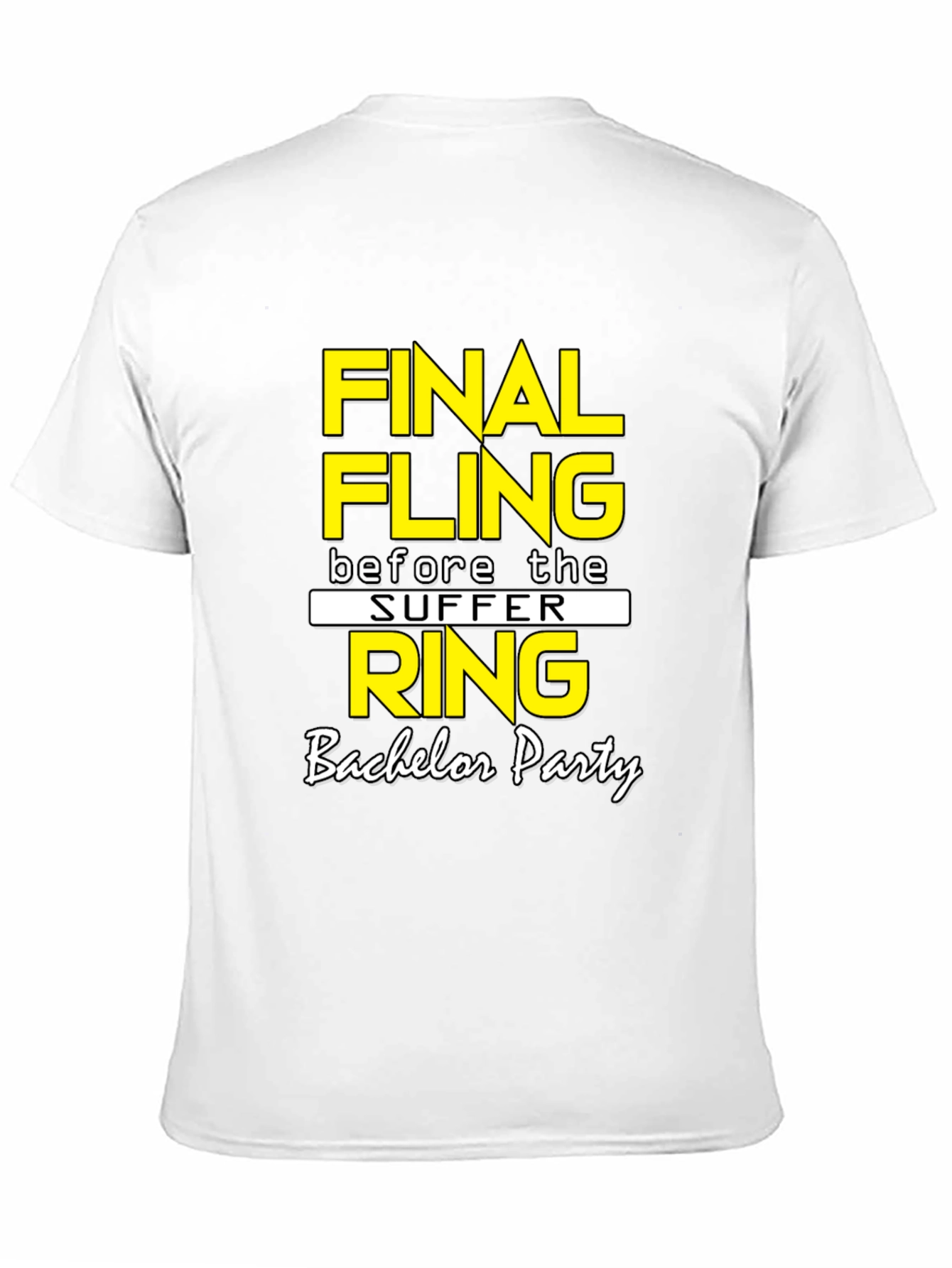 Final Fling Bachelor Party T-Shirt - Black
