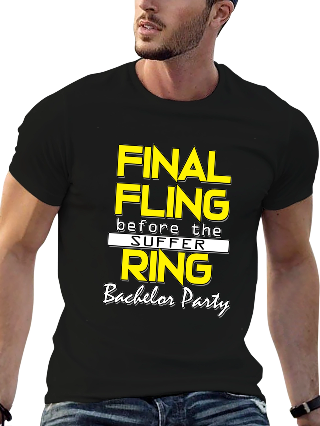 Final Fling Bachelor Party T-Shirt - Black