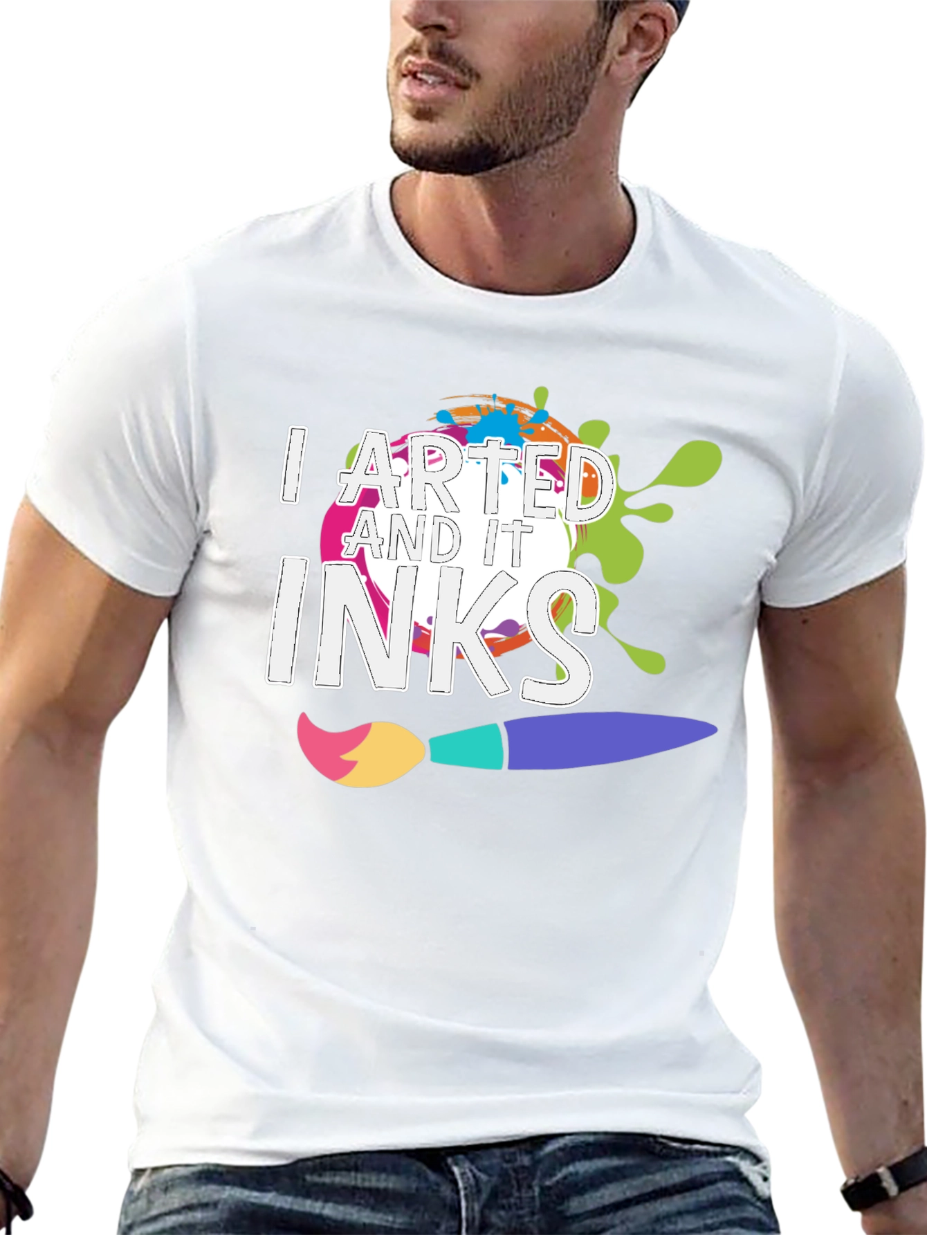 I Arted and It Inks T-Shirt - Creative Design