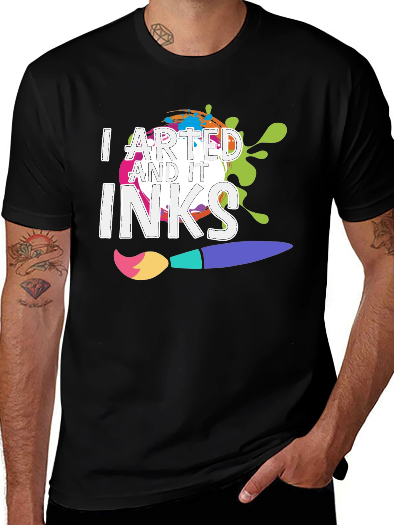 I Arted and It Inks T-Shirt - Creative Design