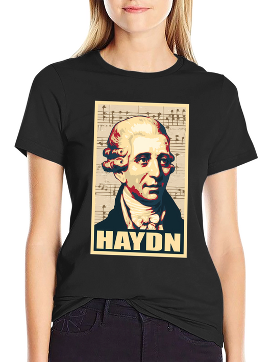 Haydn Portrait Graphic Tee - Classical Music Fan T-Shirt