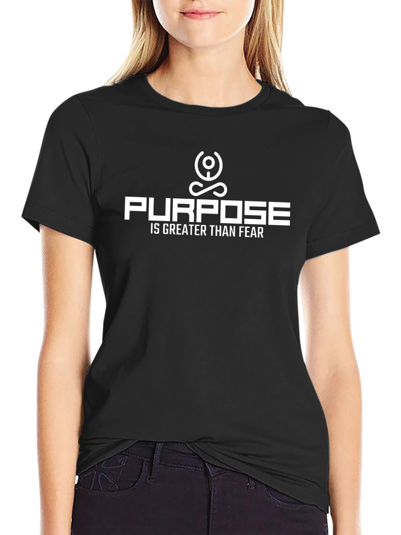 Purpose Over Fear Graphic Tee - Motivational T-Shirt