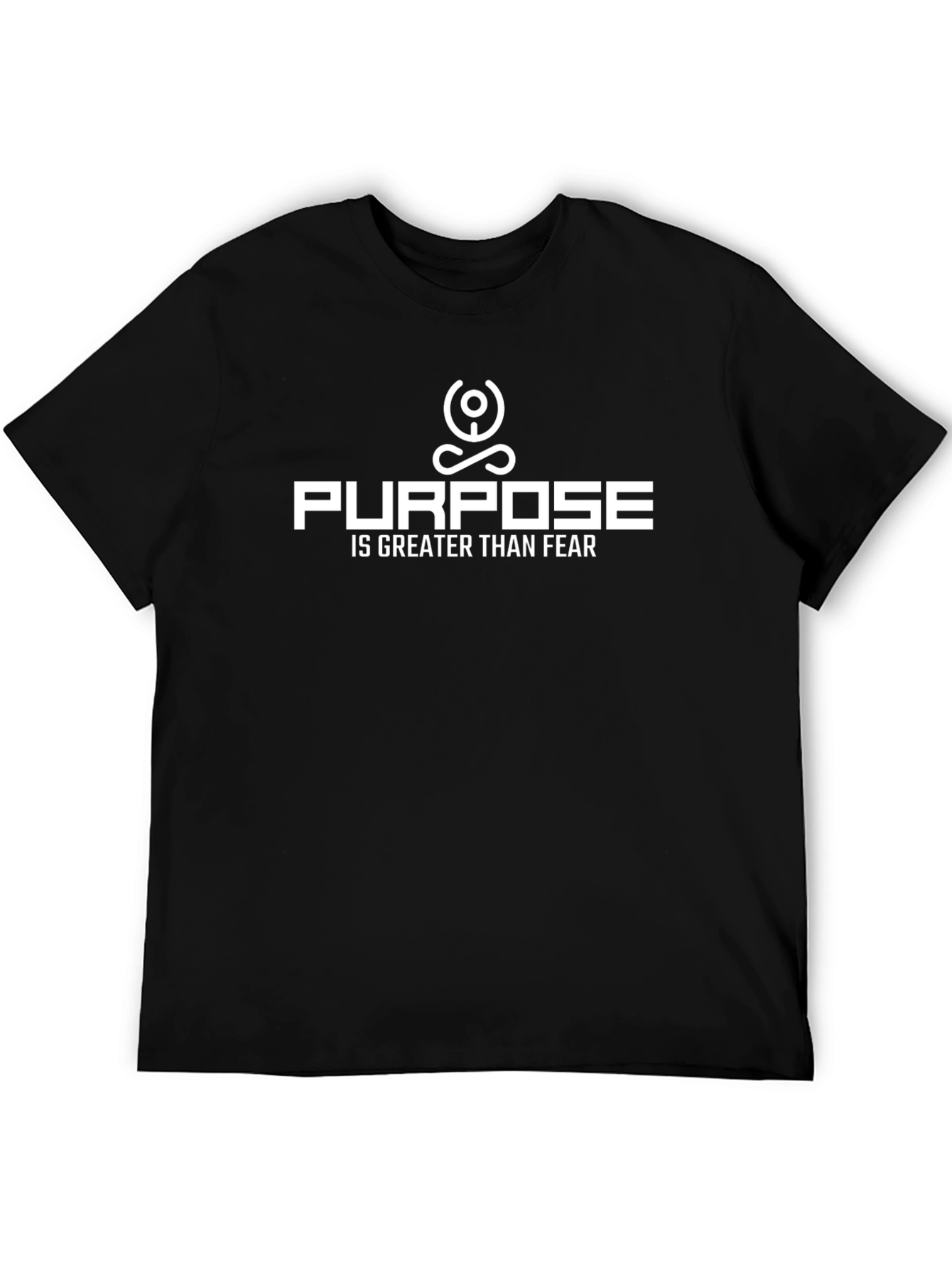 Purpose Over Fear Graphic Tee - Motivational T-Shirt