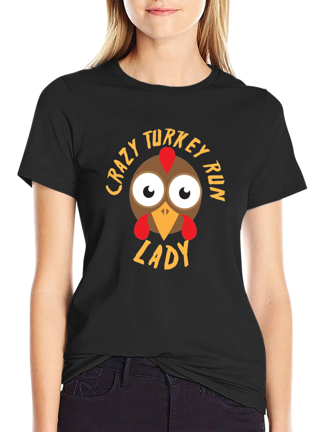 Crazy Turkey Run Lady T-Shirt