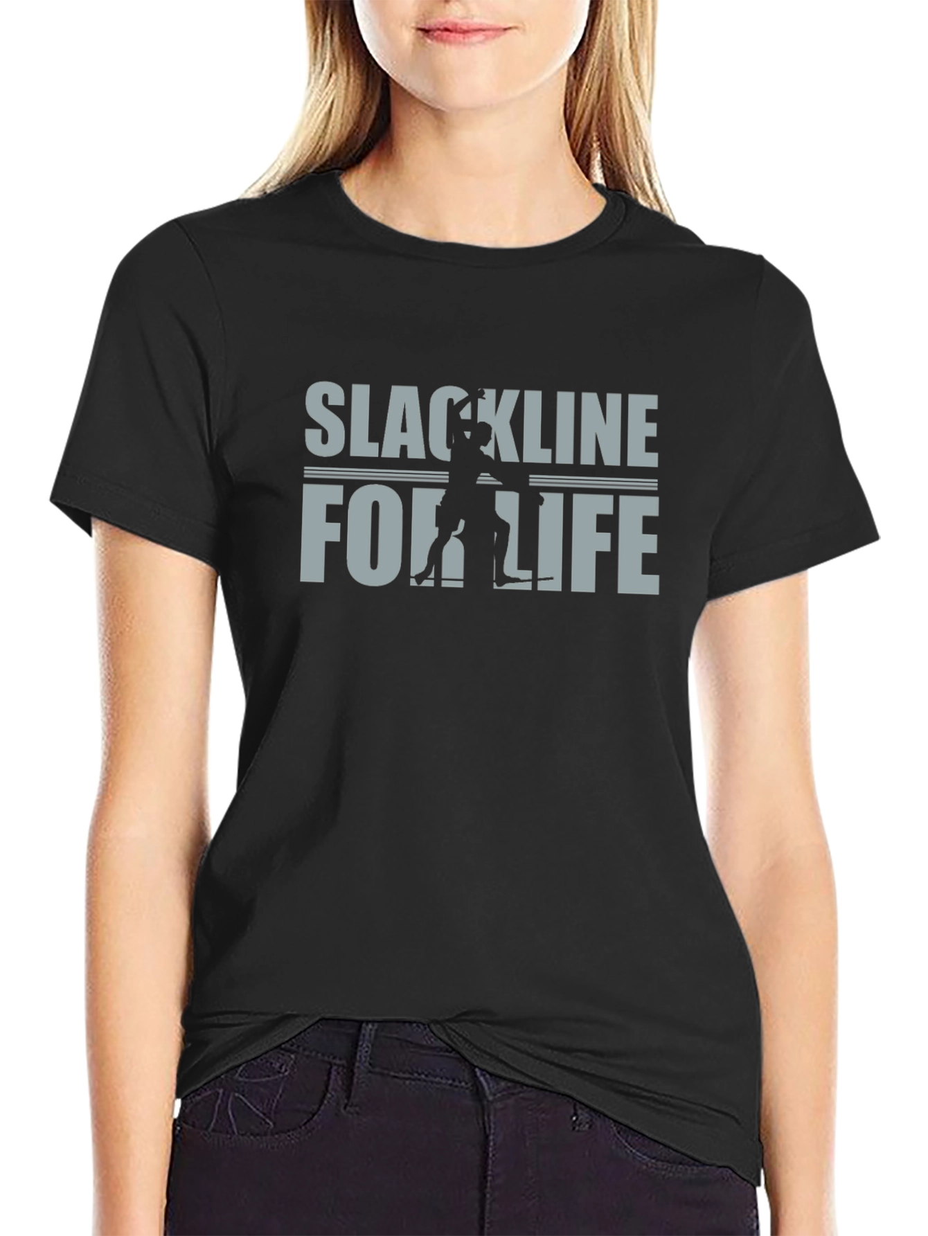 Slackline for Life Graphic Tee - Black