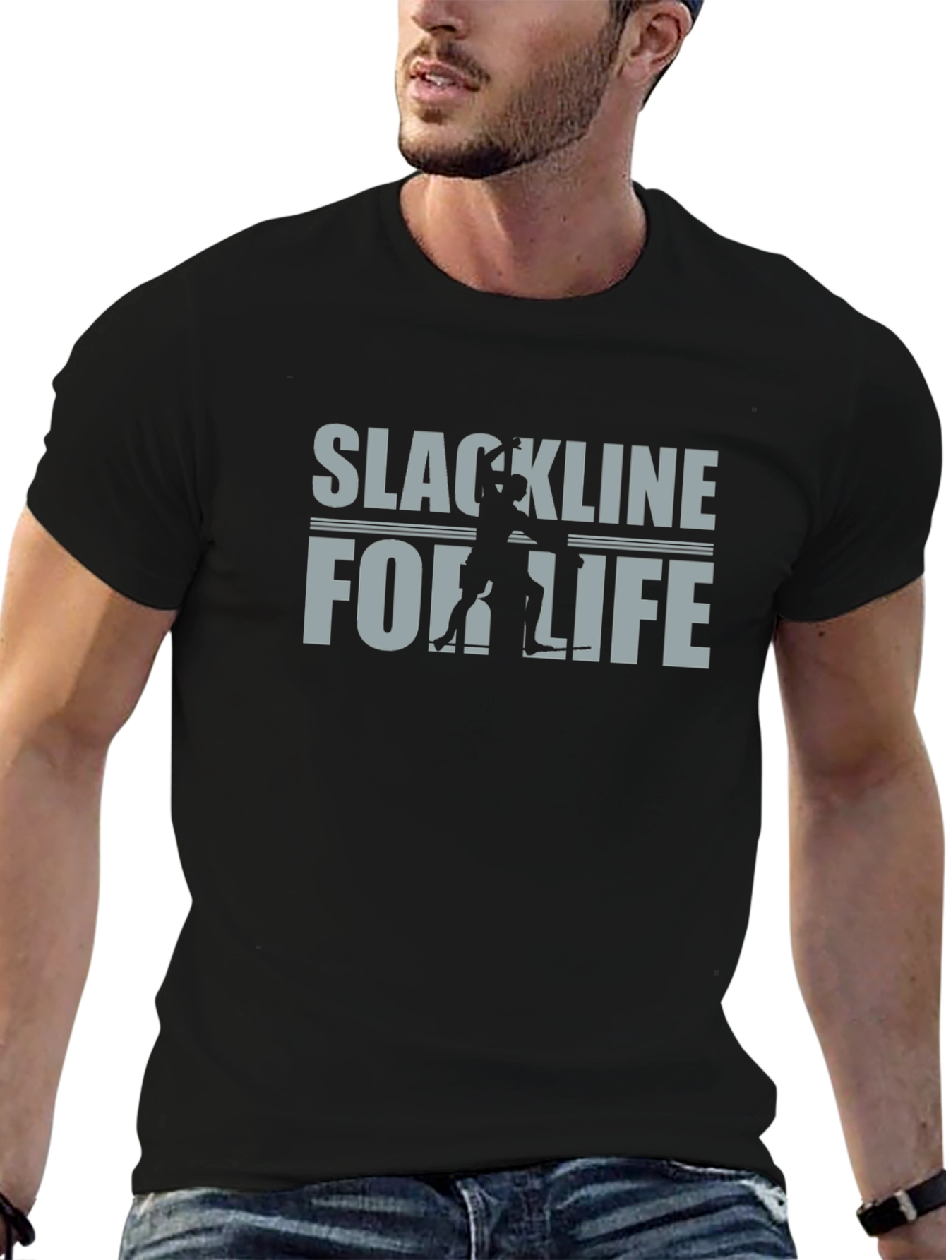 Slackline for Life Graphic Tee - Black