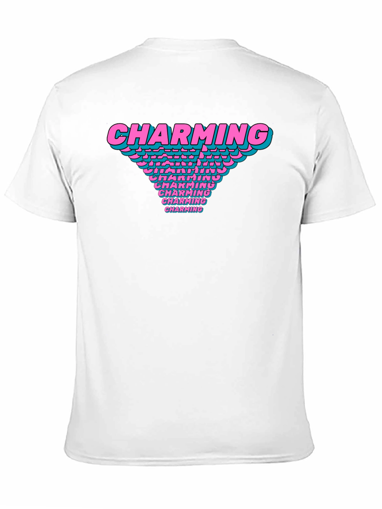 Charming Graphic T-Shirt Black Cotton Casual Tee