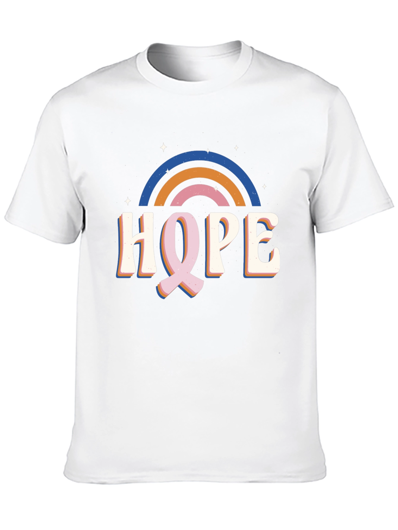 Hope Rainbow Graphic Tee - Black Unisex T-Shirt