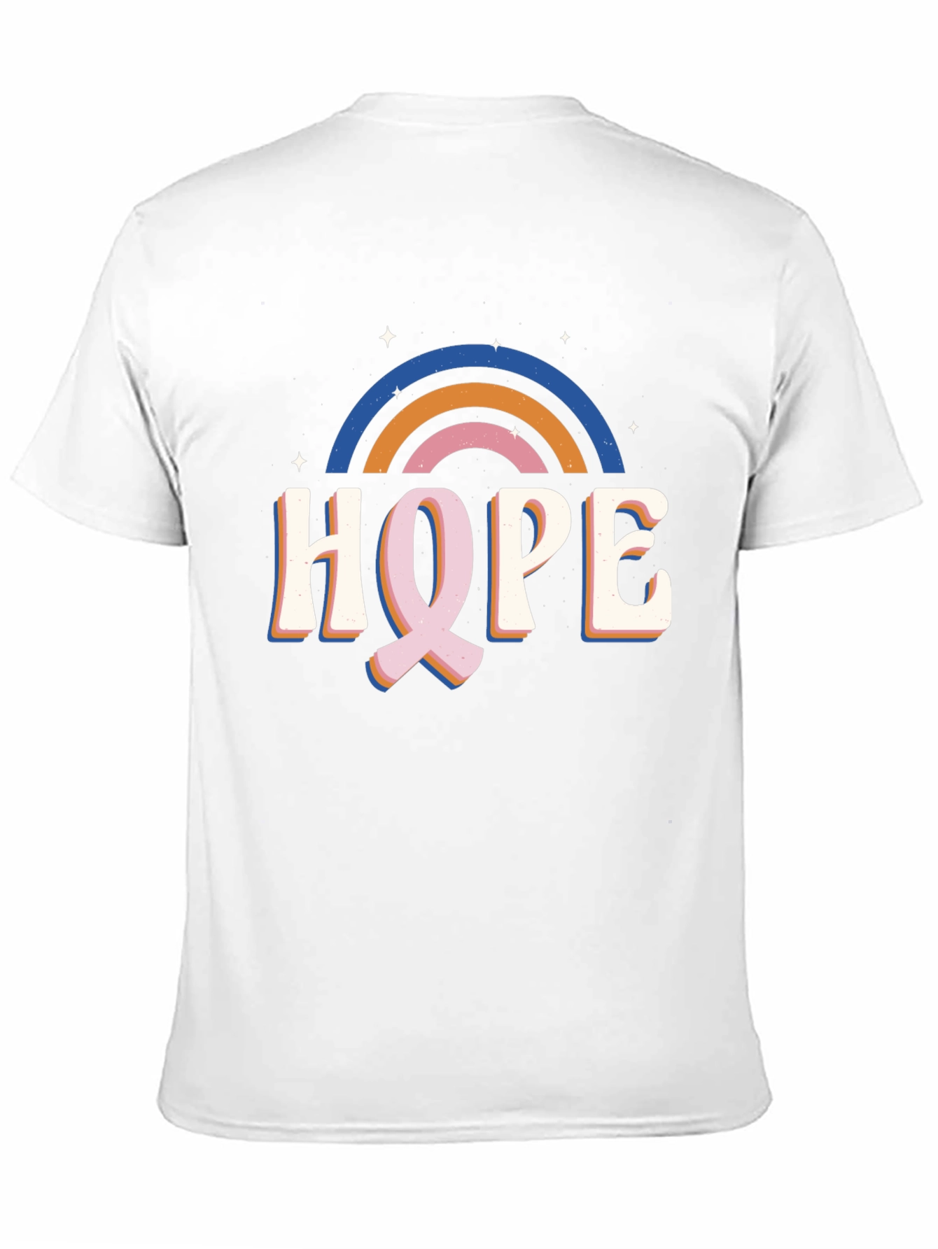 Hope Rainbow Graphic Tee - Black Unisex T-Shirt