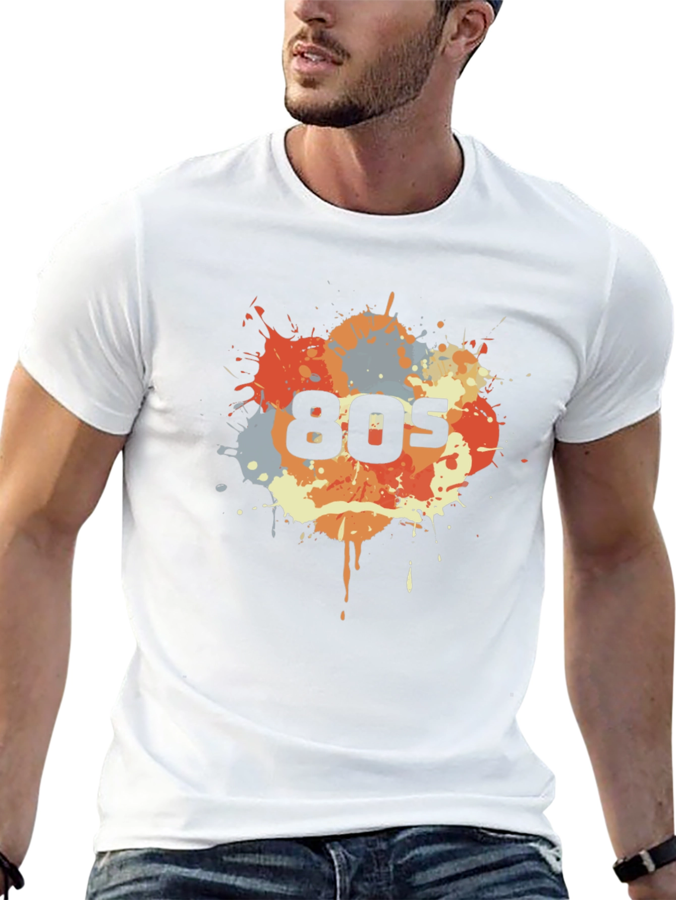 Retro 80s Splatter T-Shirt - Throwback Style