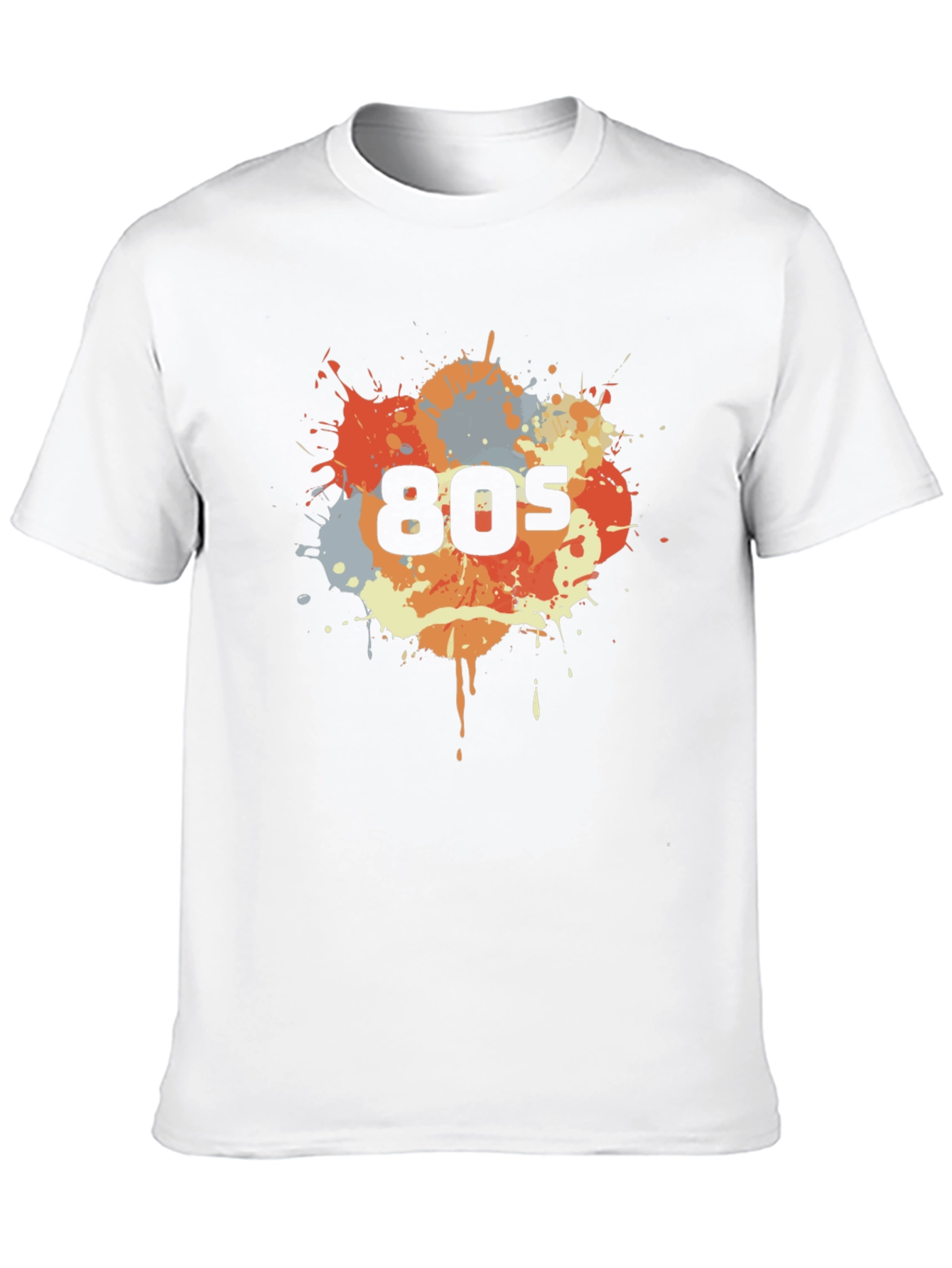Retro 80s Splatter T-Shirt - Throwback Style
