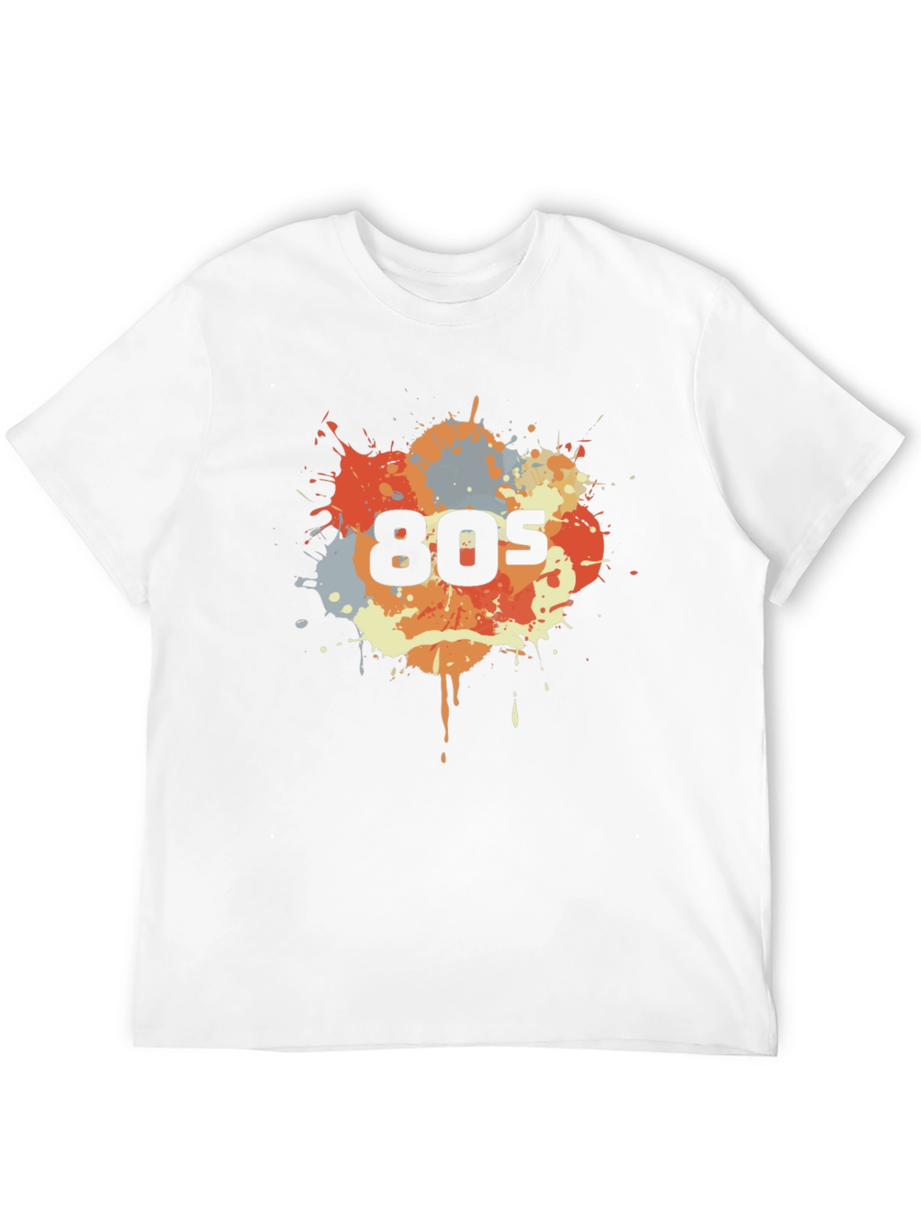 Retro 80s Splatter T-Shirt - Throwback Style