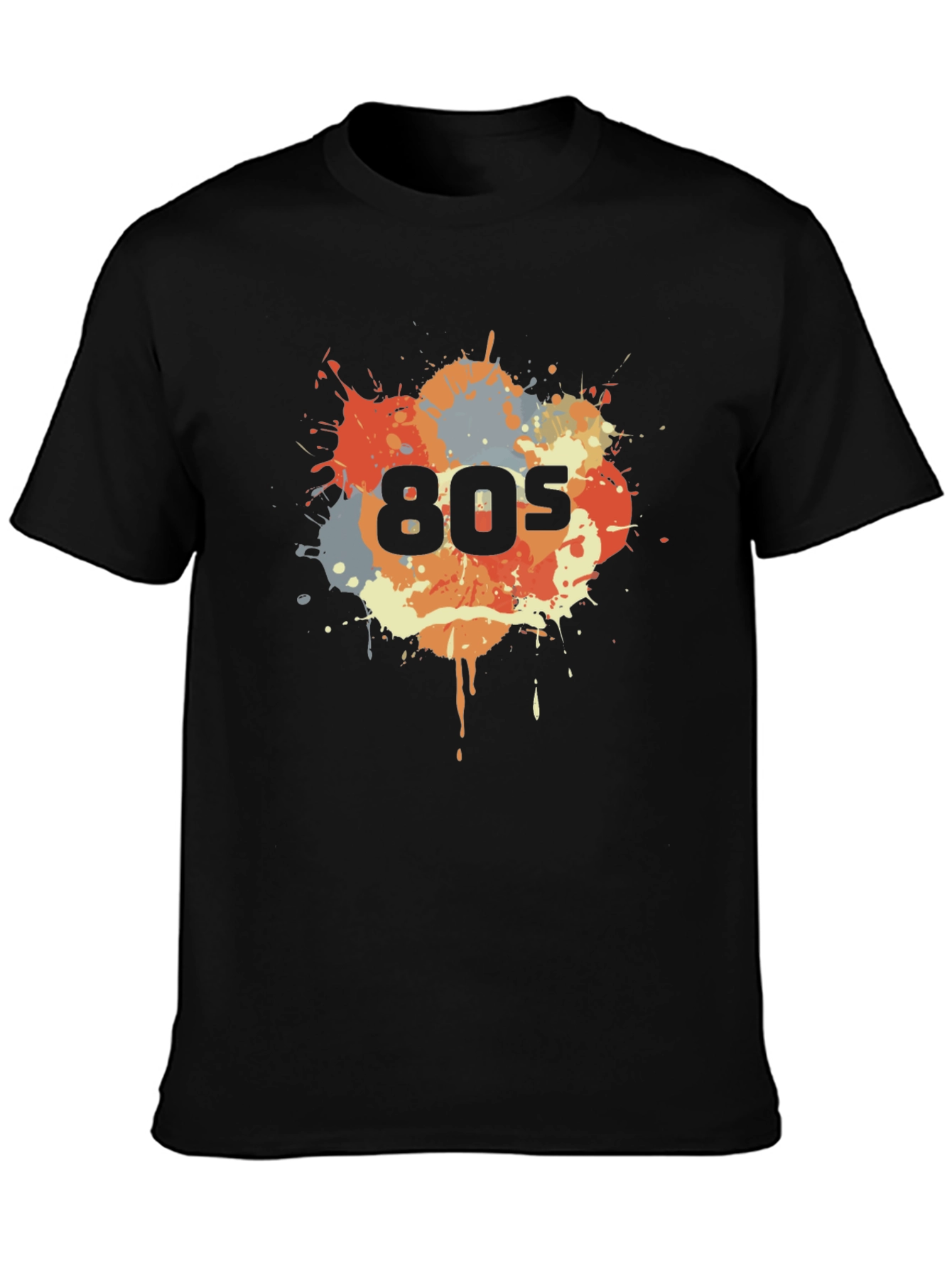 Retro 80s Splatter T-Shirt - Throwback Style