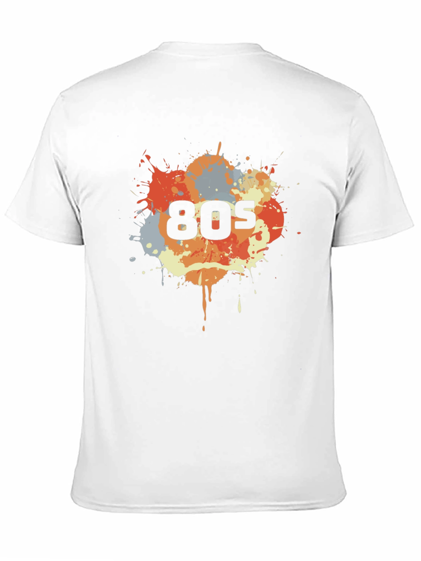 Retro 80s Splatter T-Shirt - Throwback Style