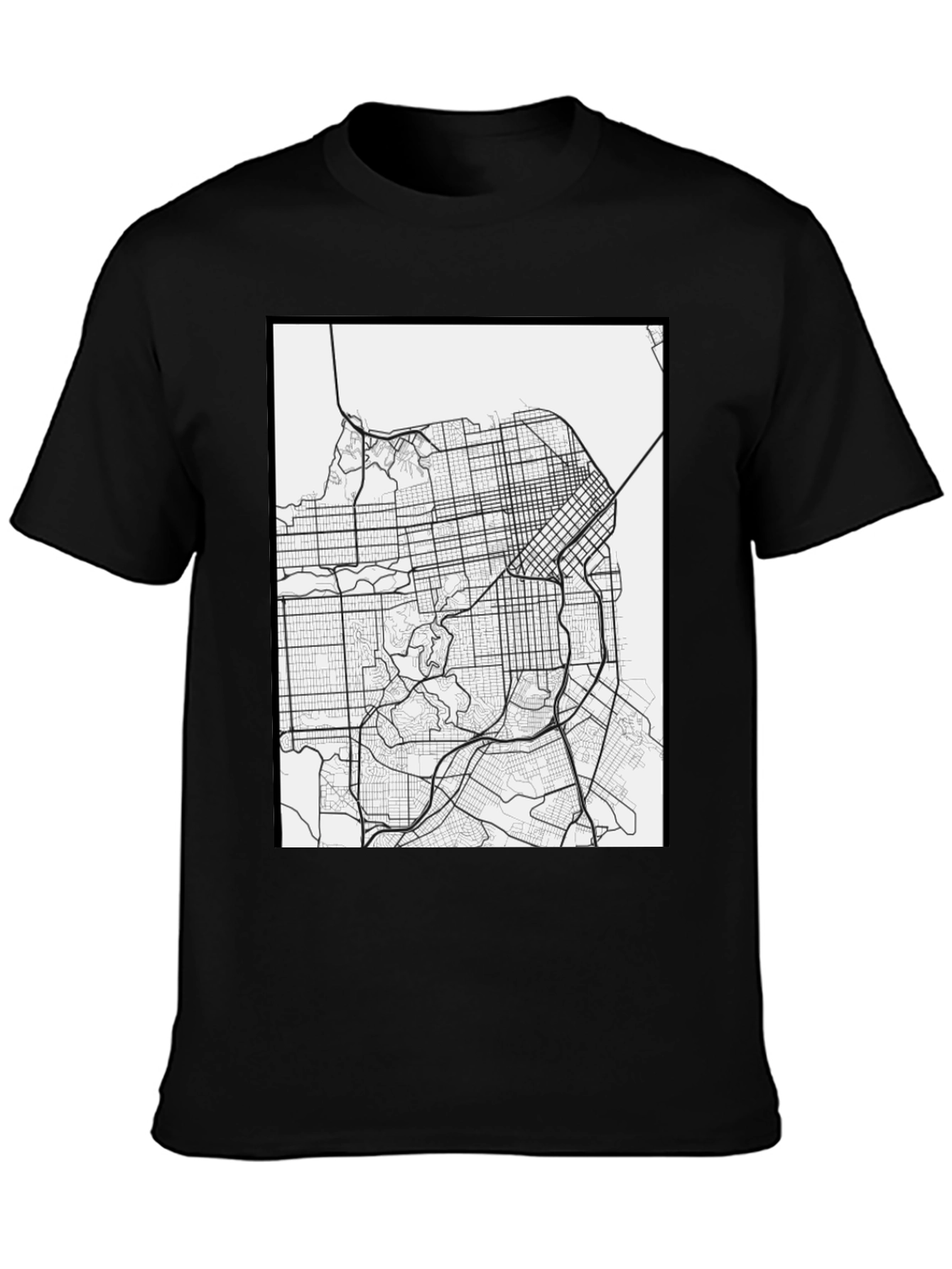 San Francisco Map Graphic Tee - Cityscape T-Shirt