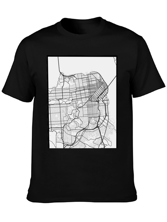 San Francisco Map Graphic Tee - Cityscape T-Shirt