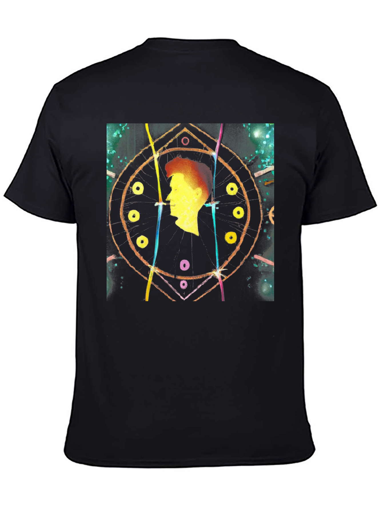 Abstract Silhouette Black T-Shirt