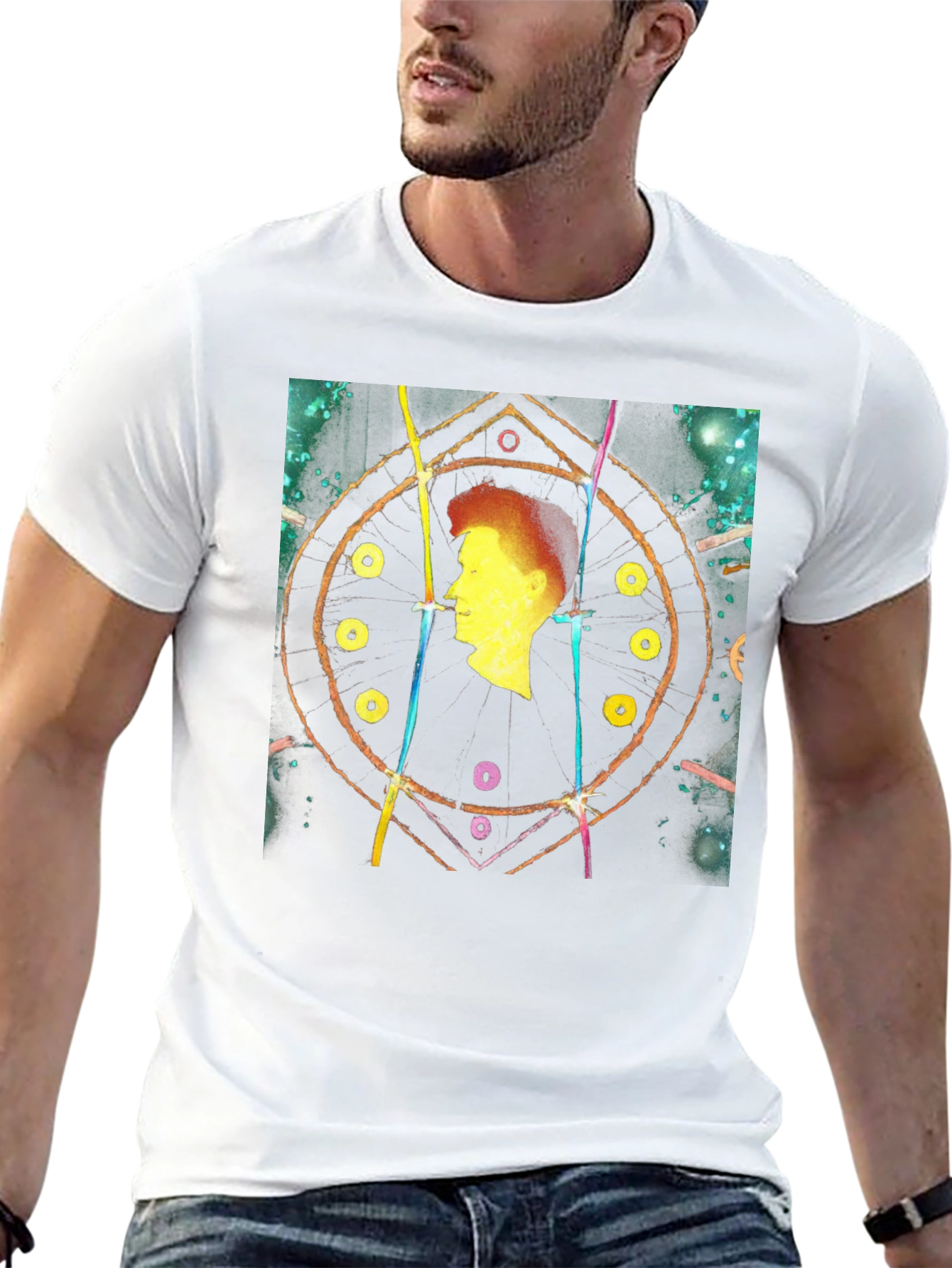 Abstract Silhouette Black T-Shirt
