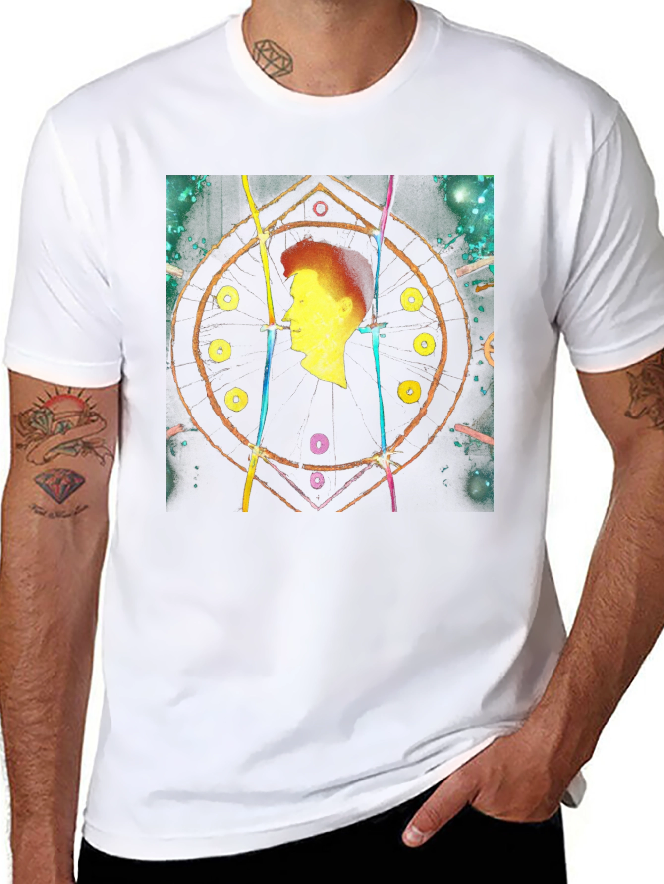 Abstract Silhouette Black T-Shirt