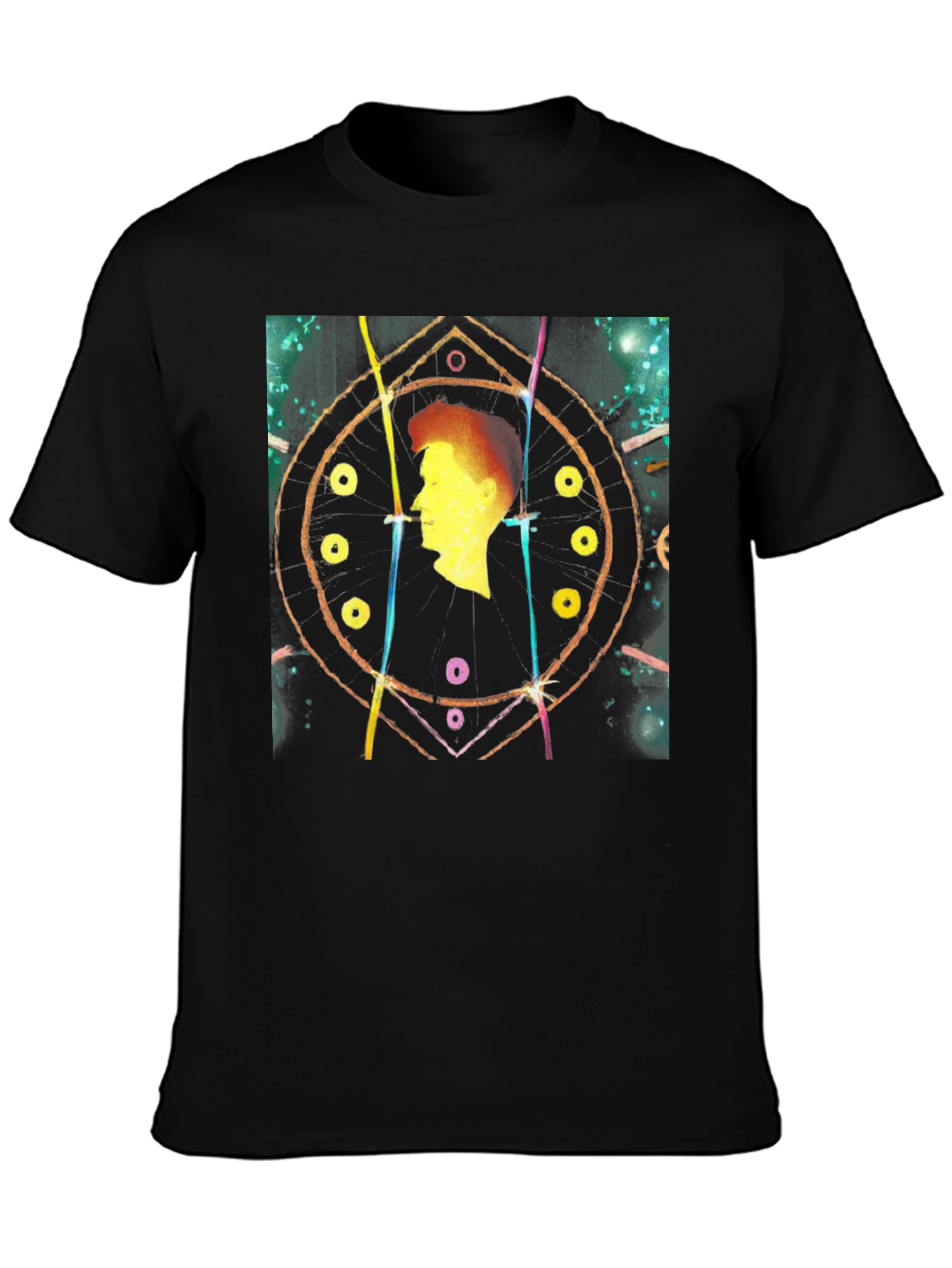 Abstract Silhouette Black T-Shirt