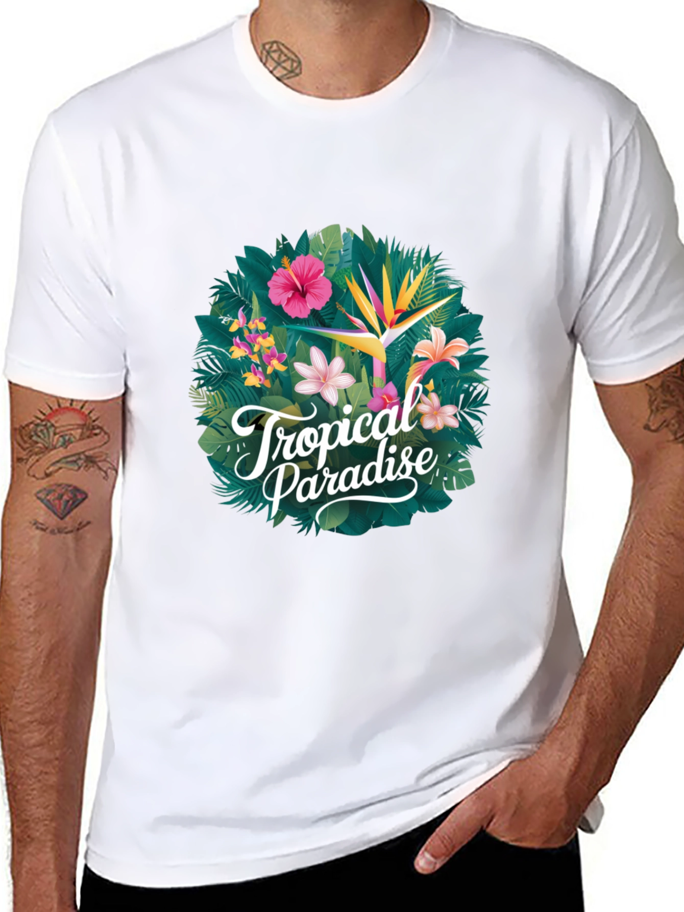 Tropical Paradise Graphic T-Shirt