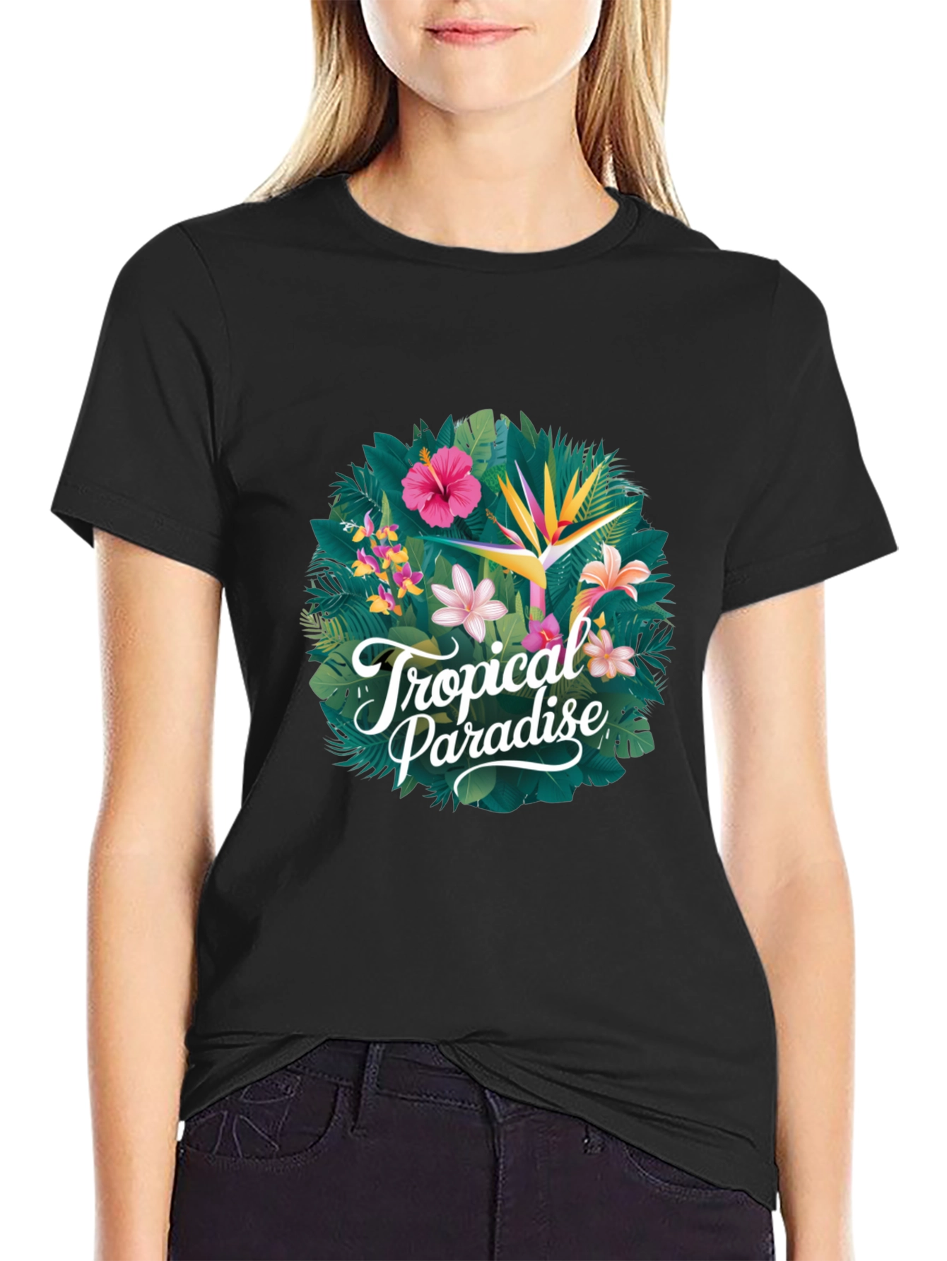 Tropical Paradise Graphic T-Shirt