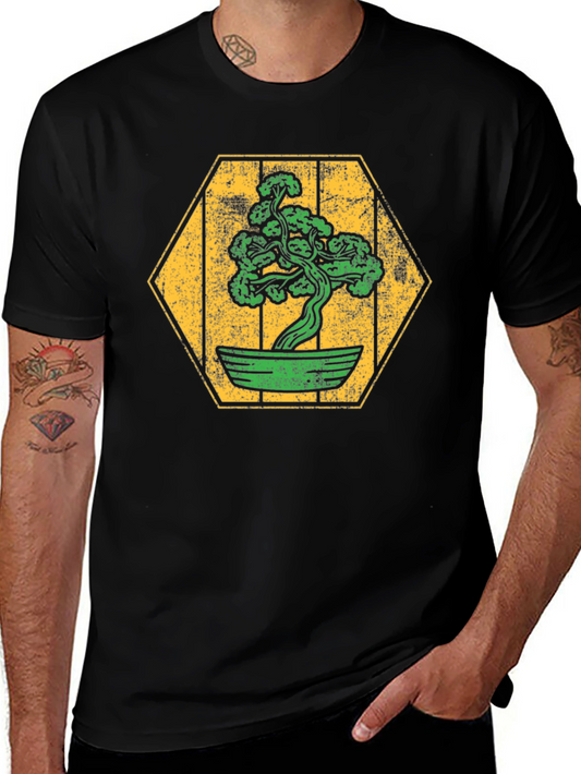 Bonsai Tree Graphic Tee - Zen Style Shirt