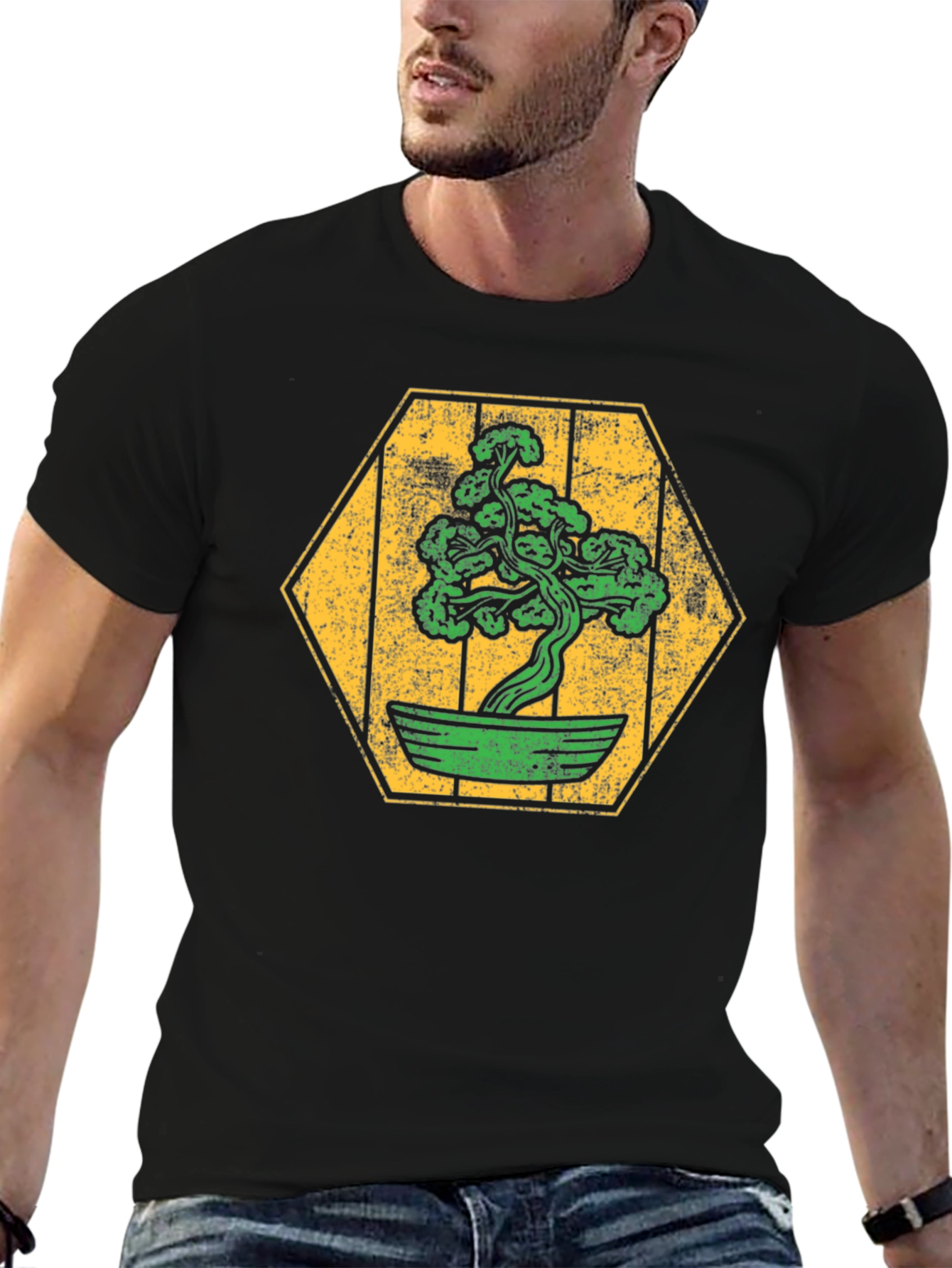 Bonsai Tree Graphic Tee - Zen Style Shirt