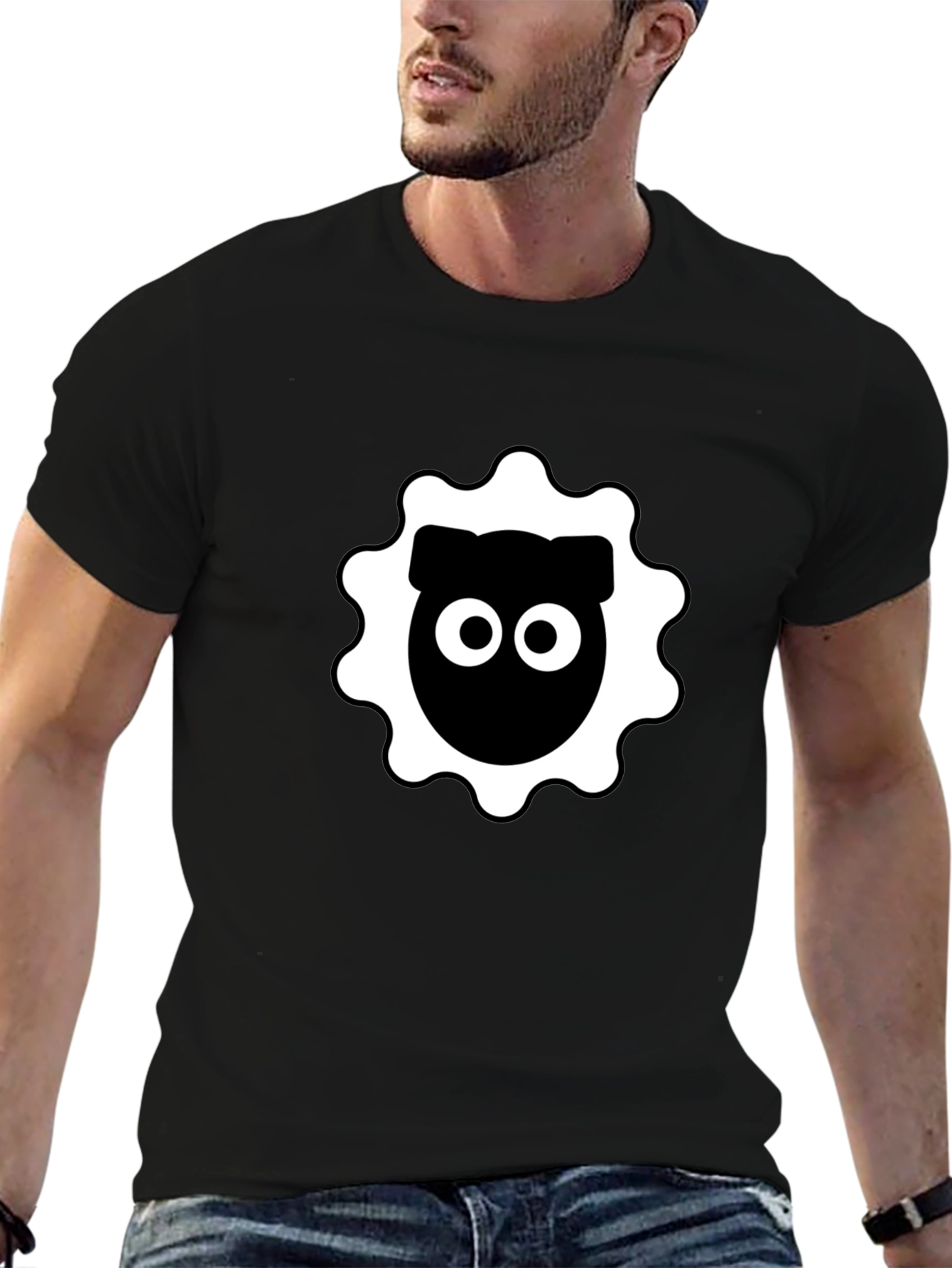 Black Sheep Graphic Tee - Round Eye Design