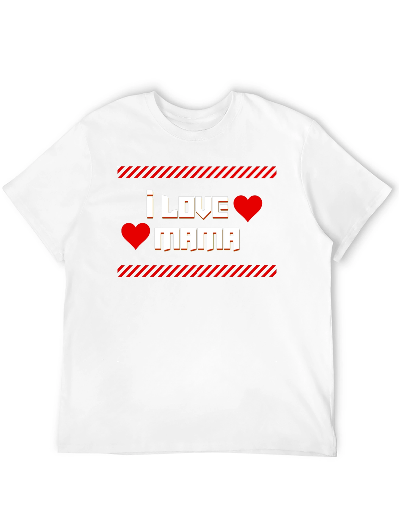 I Love Mama T-Shirt - Red Heart Graphic