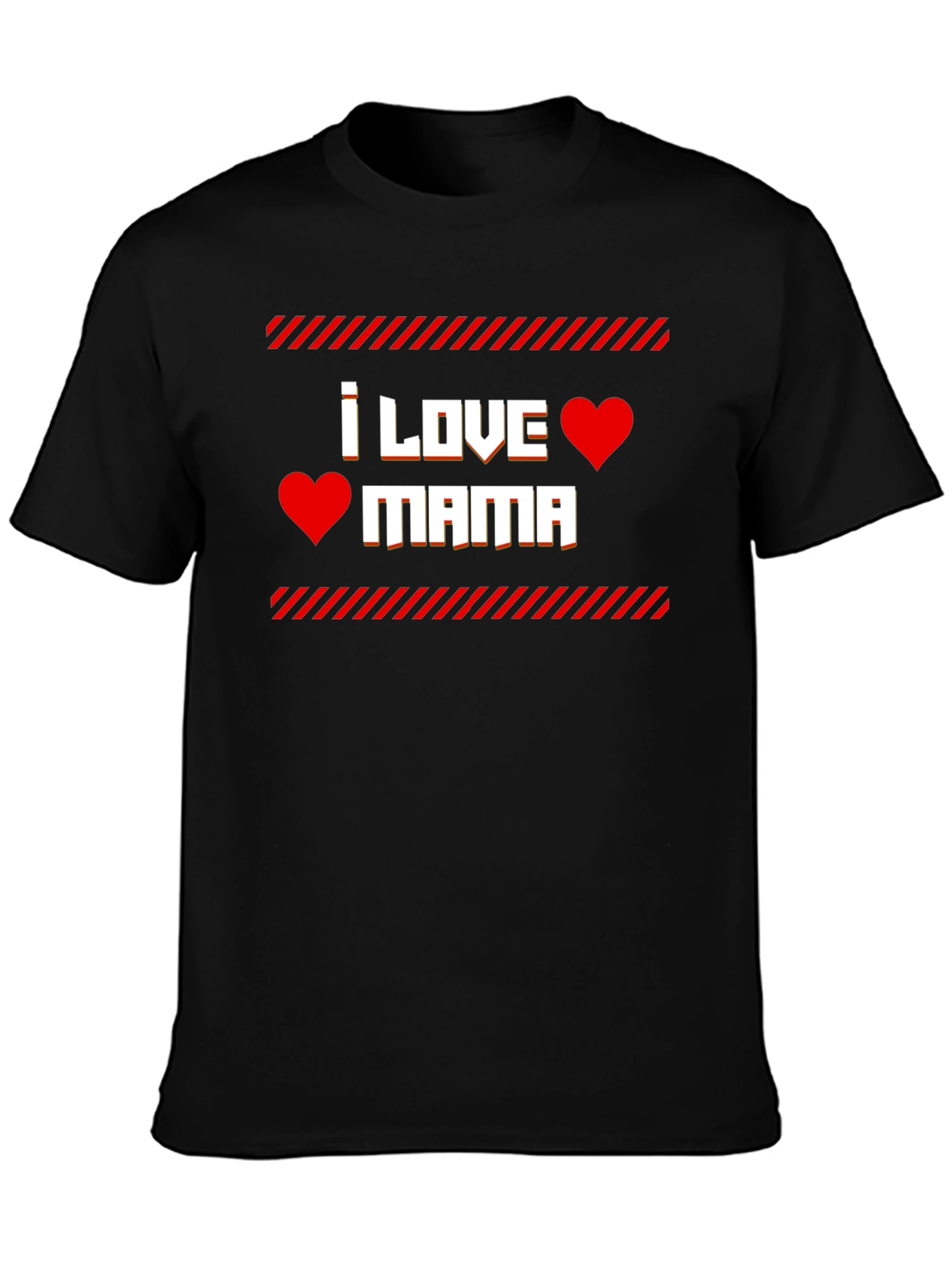 I Love Mama T-Shirt - Red Heart Graphic