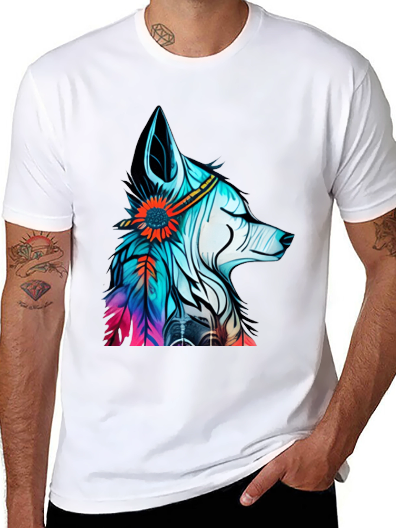 Wolf Dreamcatcher Graphic Tee