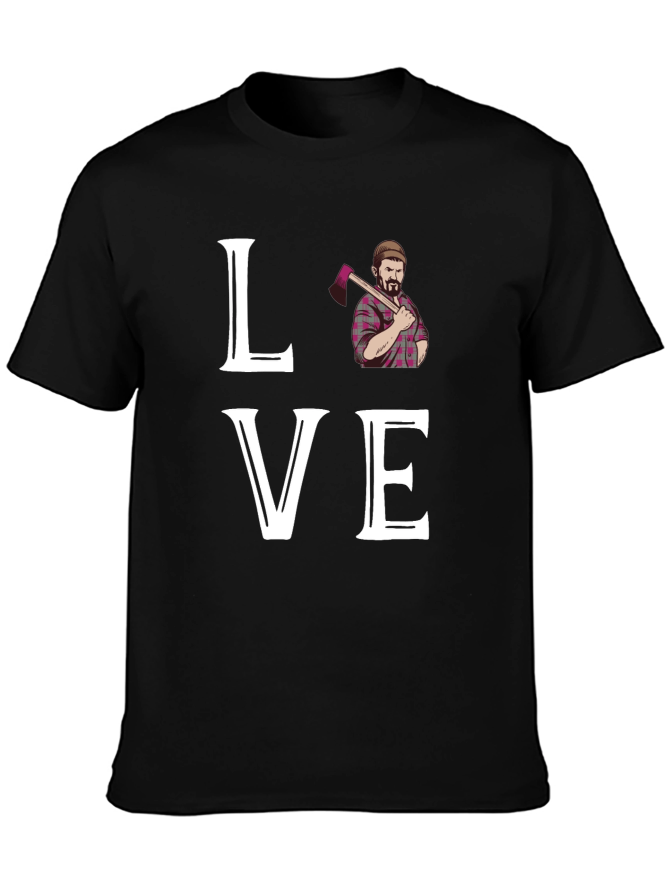 Lumberjack Love Graphic Tee - Axe Man T-Shirt